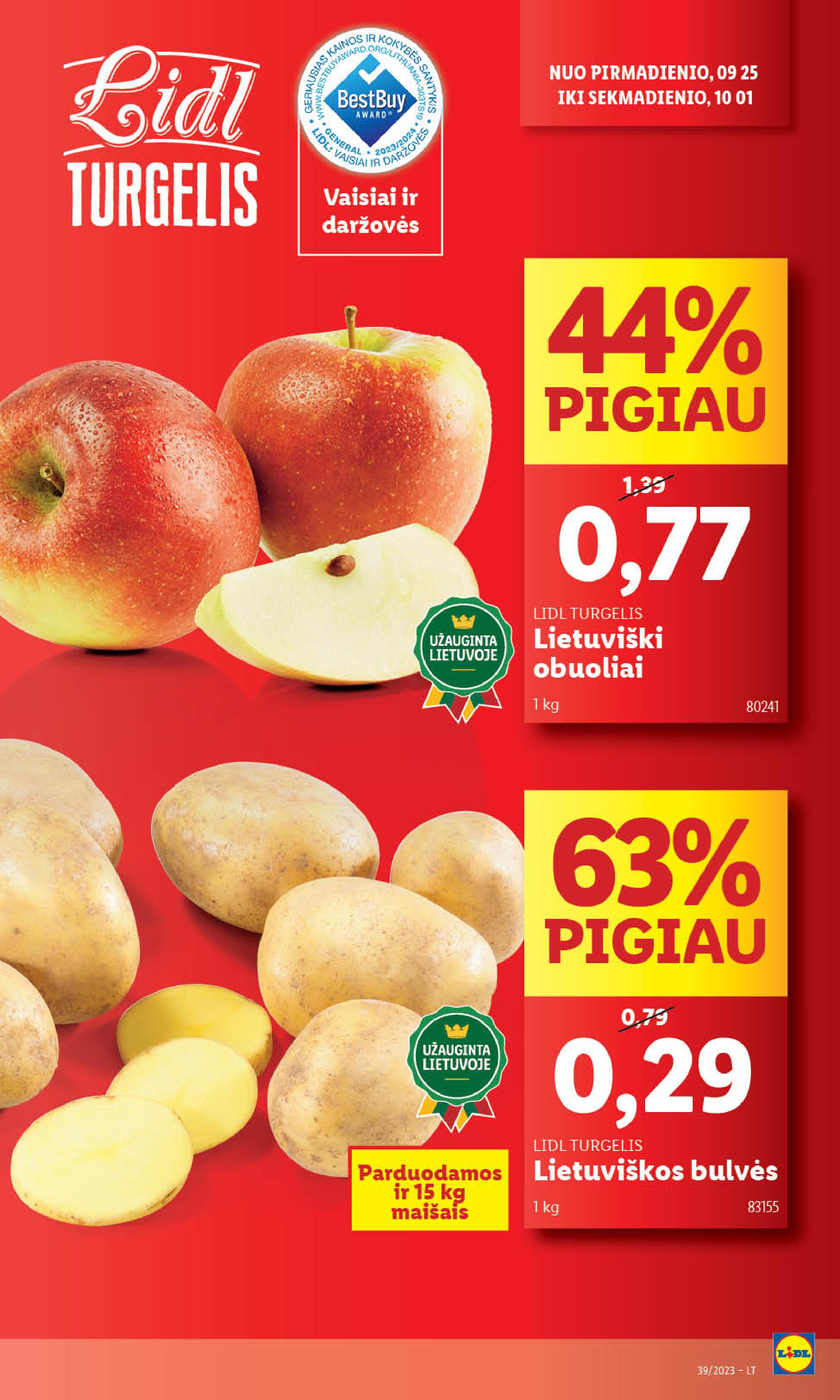 Naujausias LIDL kaininis katalogas 2023.09.25 - 2023.10.01
