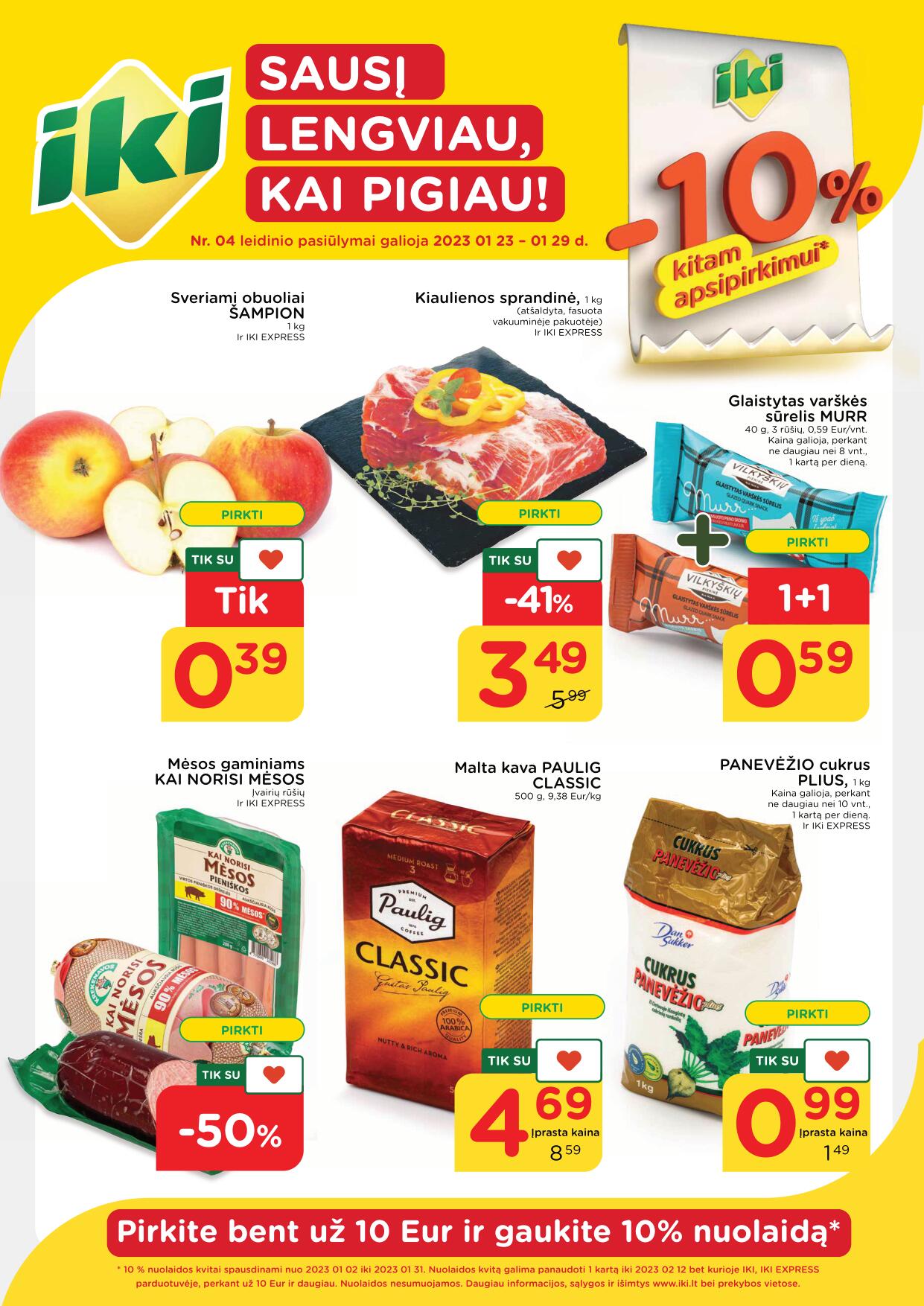 Naujausias IKI kaininis katalogas 2023.01.23 - 2023.01.29
