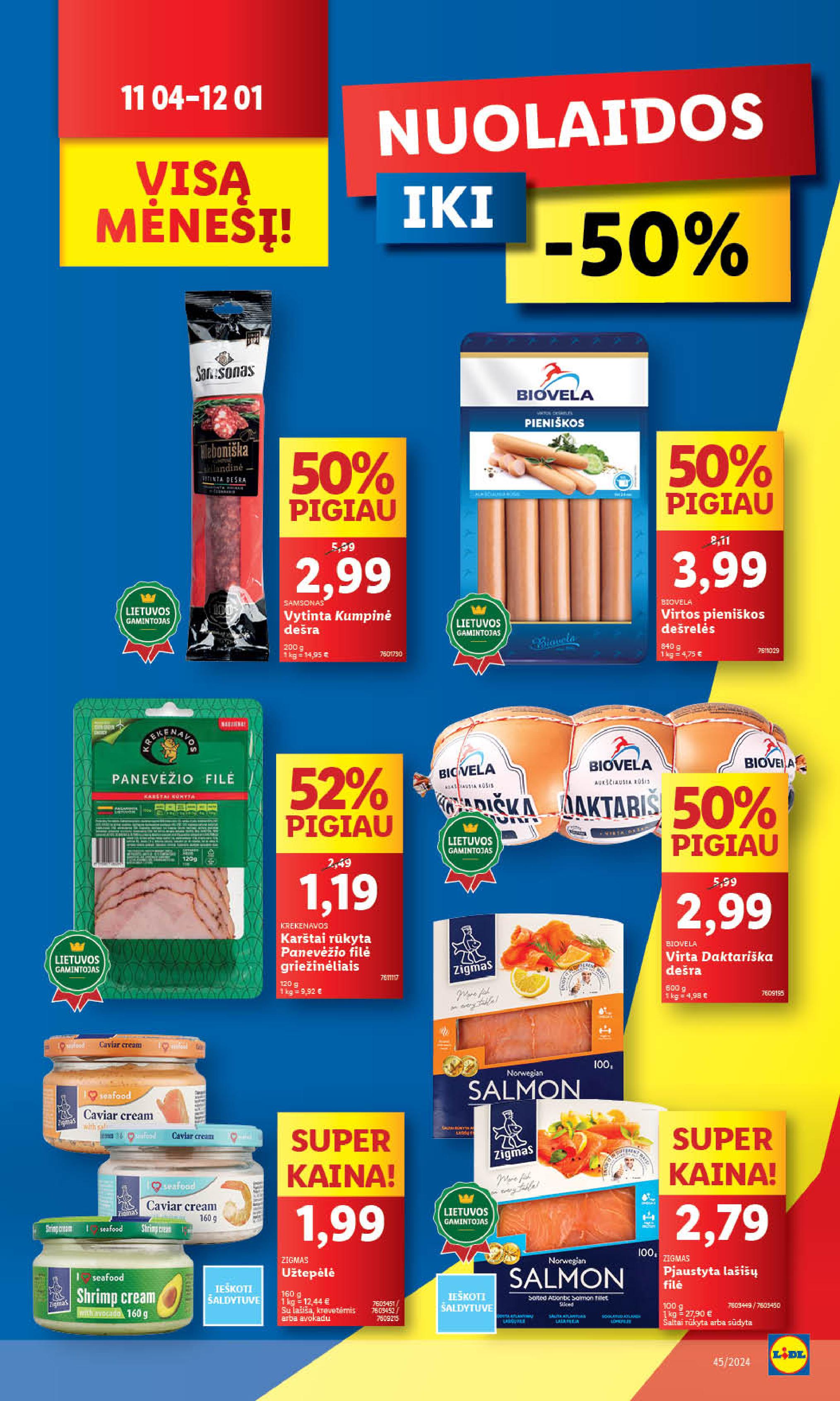 Naujausias LIDL kaininis katalogas 2024.11.04 - 2024.11.10