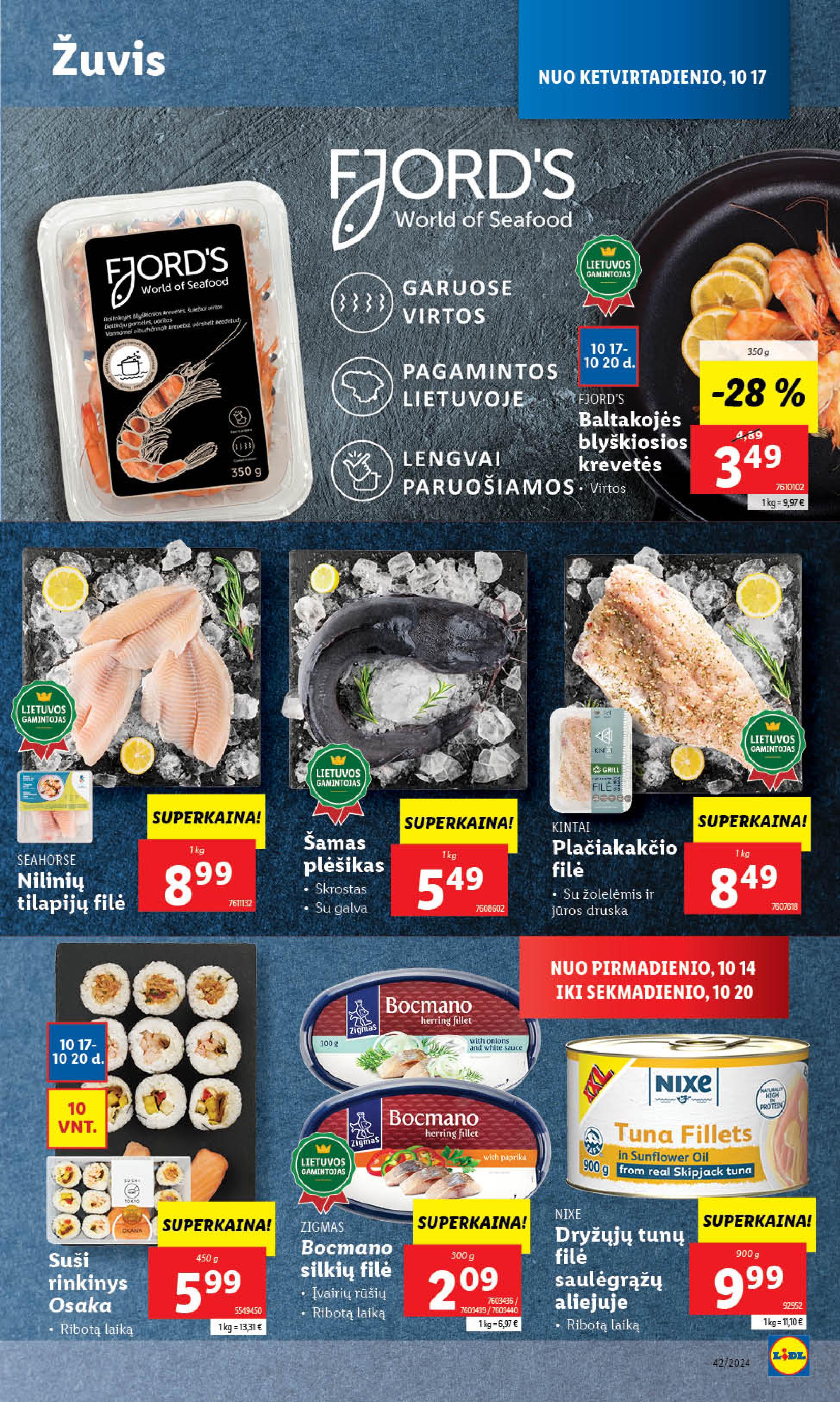 Naujausias LIDL kaininis katalogas 2024.10.14 - 2024.10.20