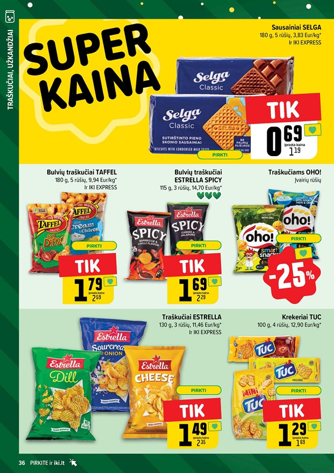 Naujausias IKI kaininis katalogas 2024.12.30 - 2025.01.05