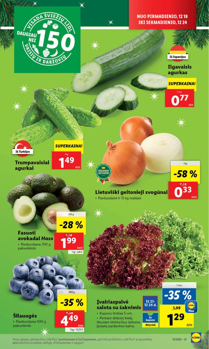 Naujausias LIDL kaininis katalogas 2023.12.18 - 2023.12.24