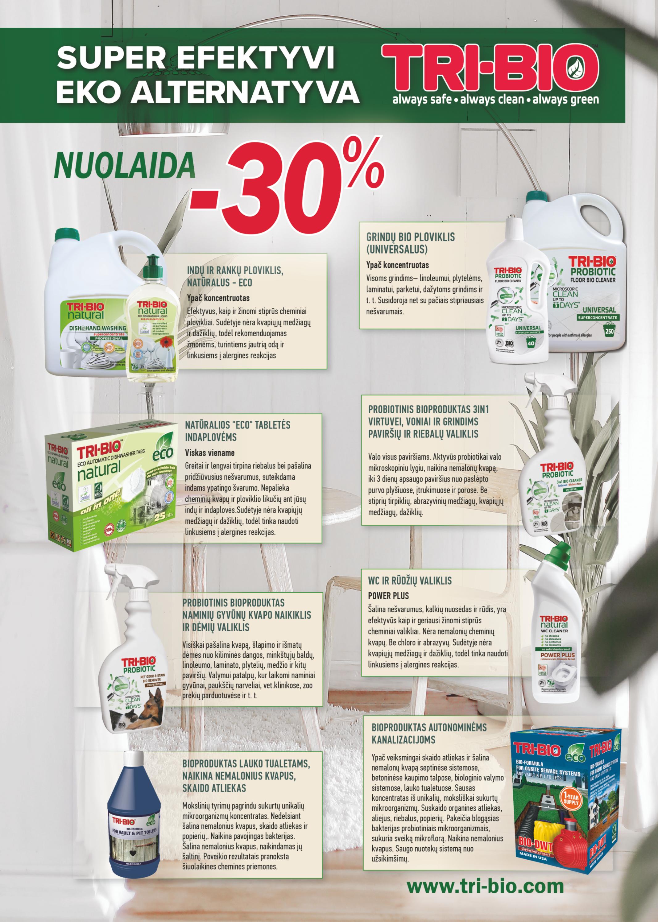 PROMO nuolaidų leidinys "Švaros mėnuo" 2023.04.04 iki 2023.05.02