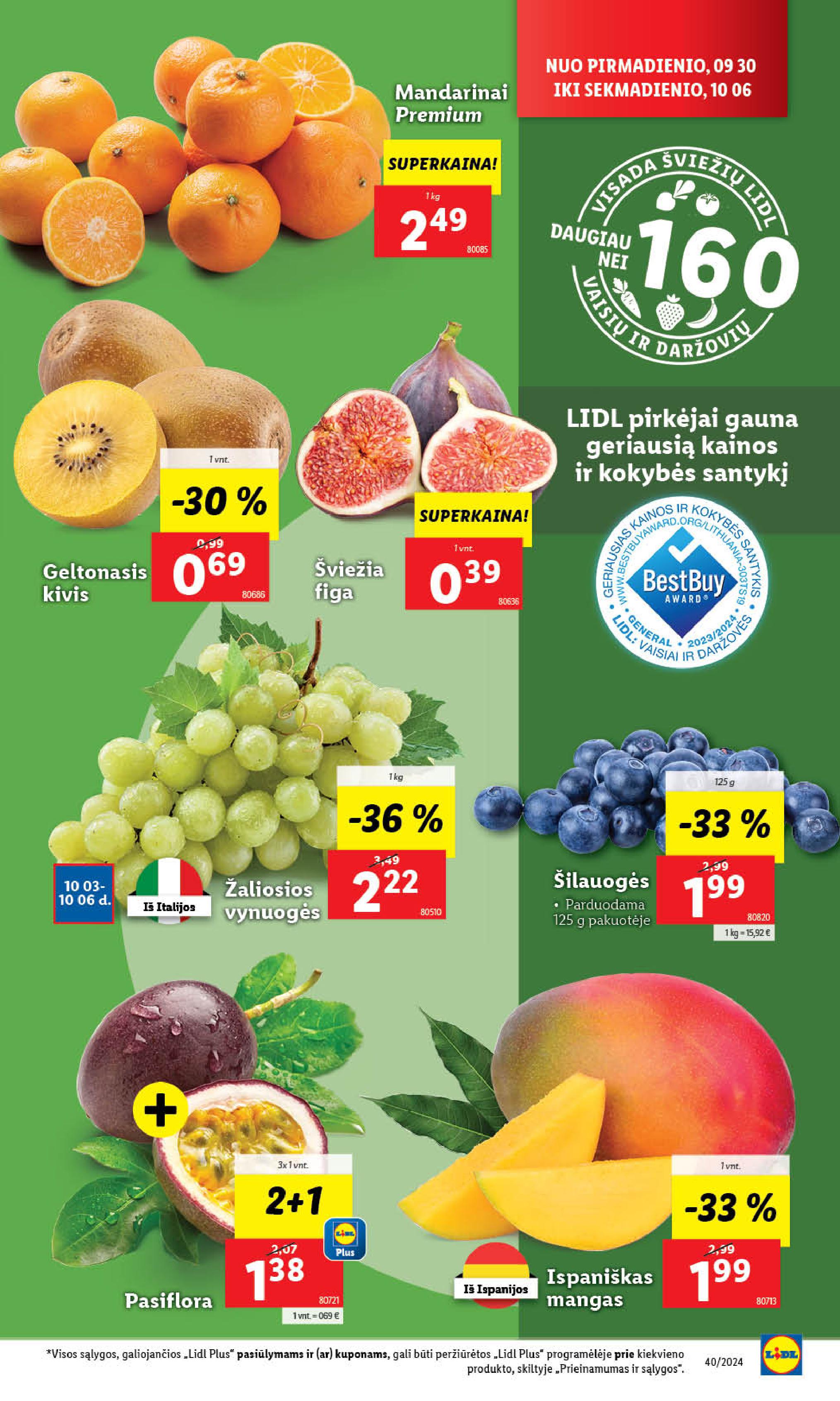 Naujausias LIDL kaininis katalogas 2024.09.30 - 2024.10.06