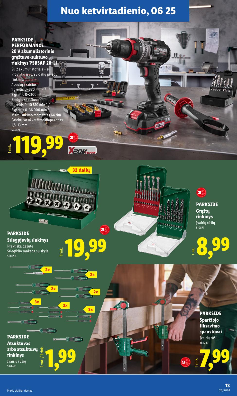LIDL ne maisto prekių leidinys 2026.06.22 - 2026.06.28