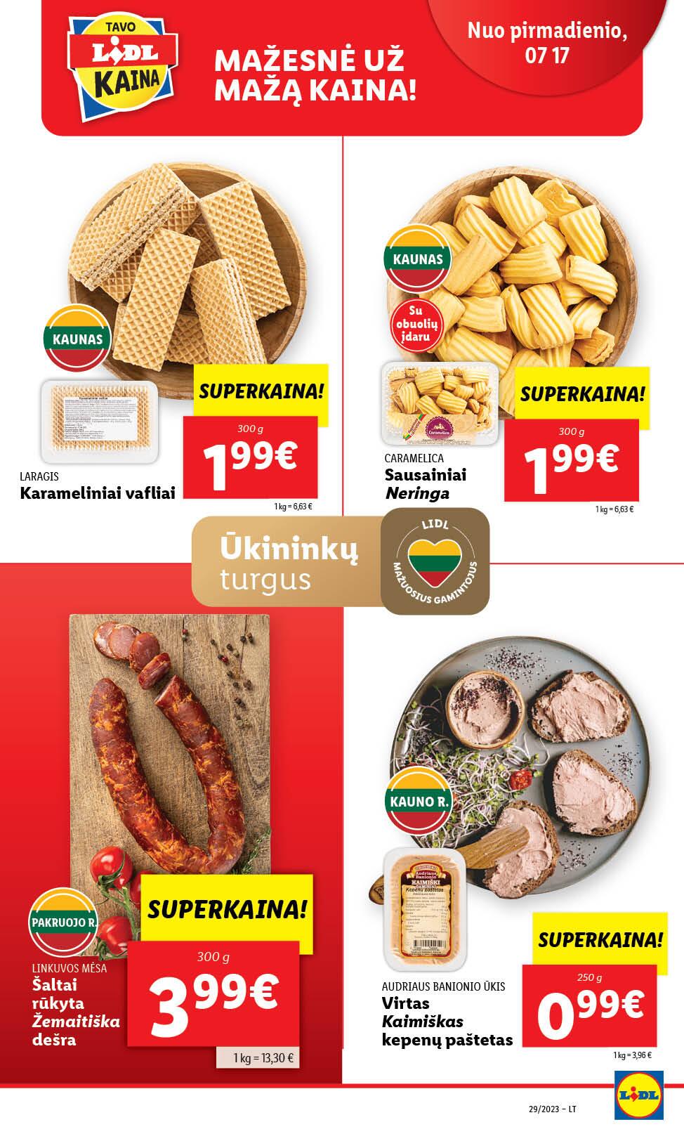 Naujausias LIDL kaininis katalogas 2023.07.17 - 2023.07.23