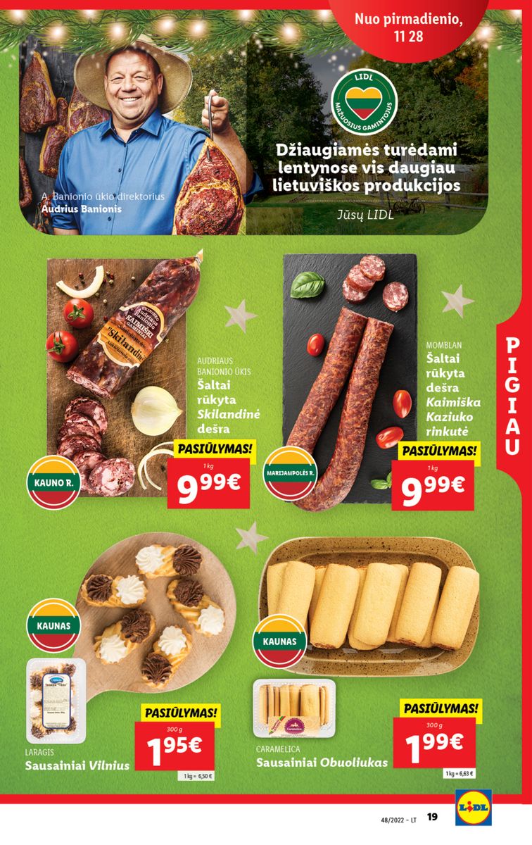 Naujausias LIDL kaininis katalogas 2022.11.28 - 2022.12.04