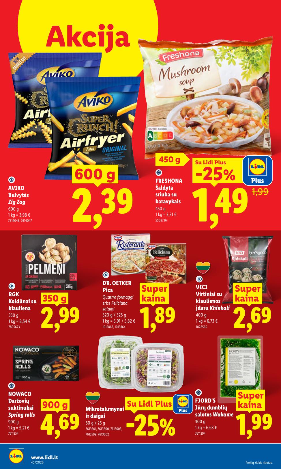 Naujausias LIDL kaininis katalogas 2026.11.02 - 2026.11.08
