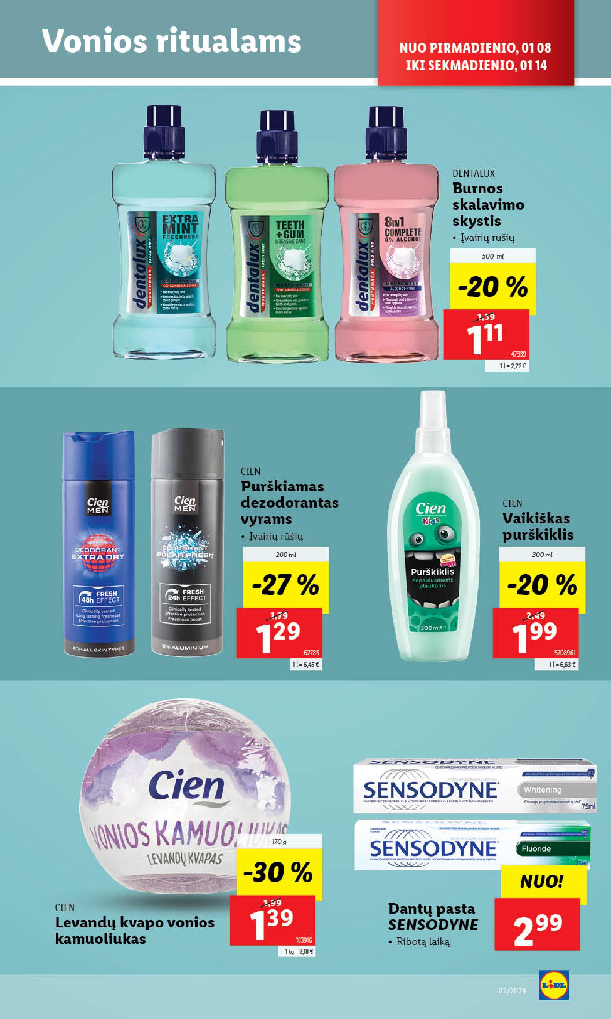 Naujausias LIDL kaininis katalogas 2024.01.08 - 2024.01.14