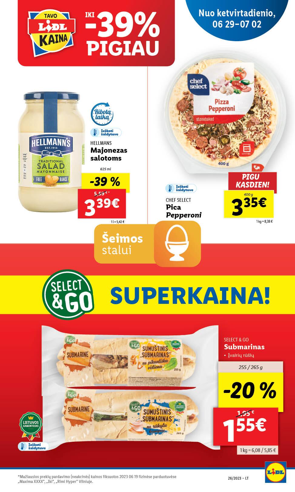 Naujausias LIDL kaininis katalogas 2023.06.26 - 2023.07.02