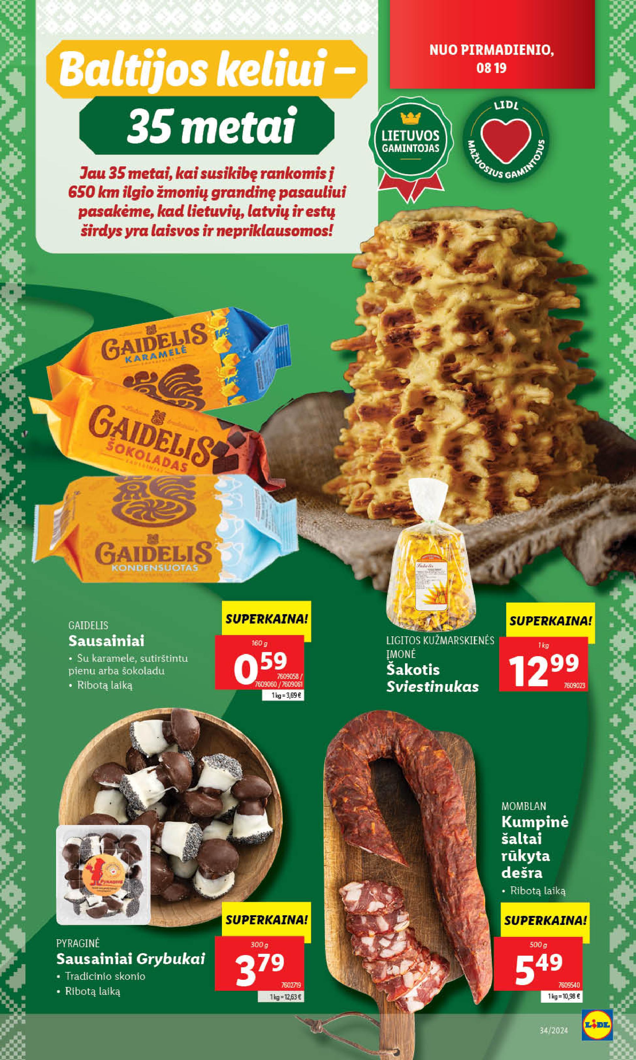 Naujausias LIDL kaininis katalogas 2024.08.19 - 2024.08.25