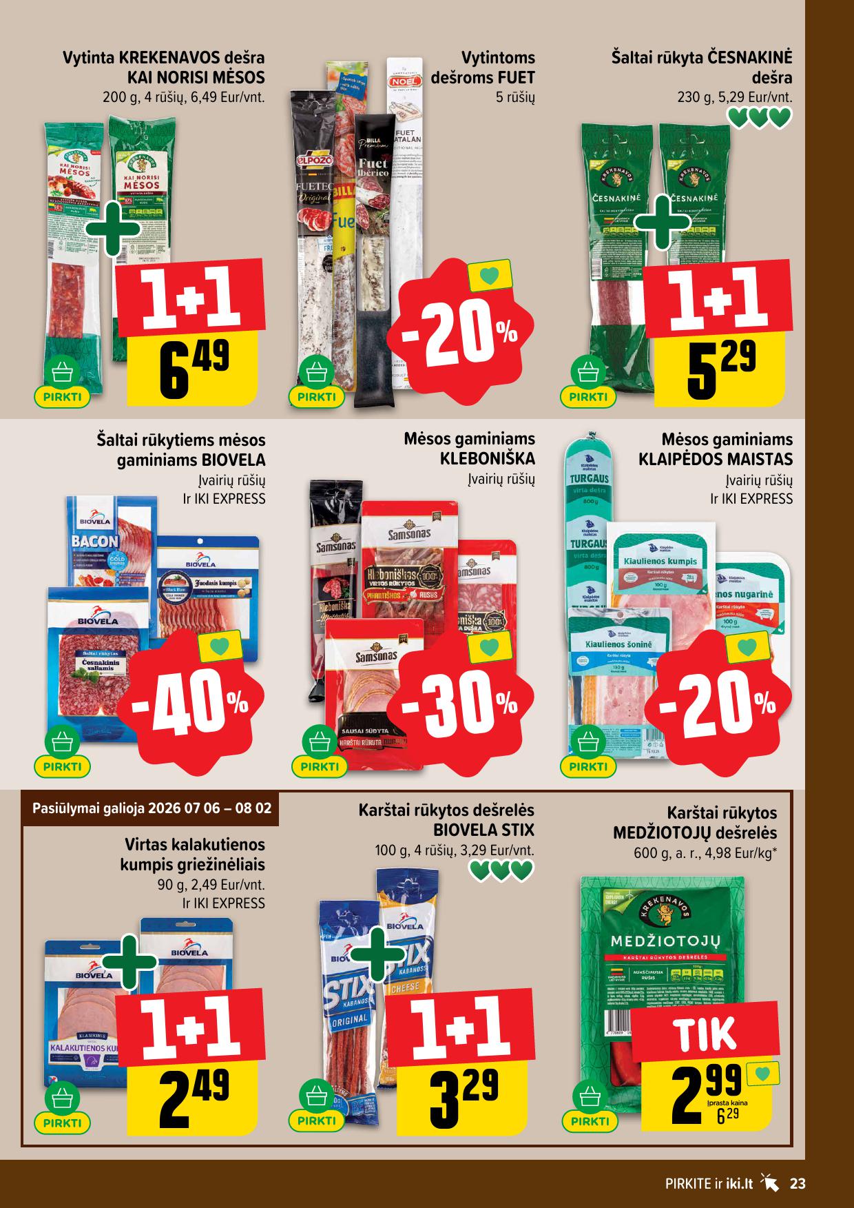 IKI SAVAITĖLĖ akcijų ir nuolaidų leidinys Nr.27 2026.06.29 - 2026.07.05