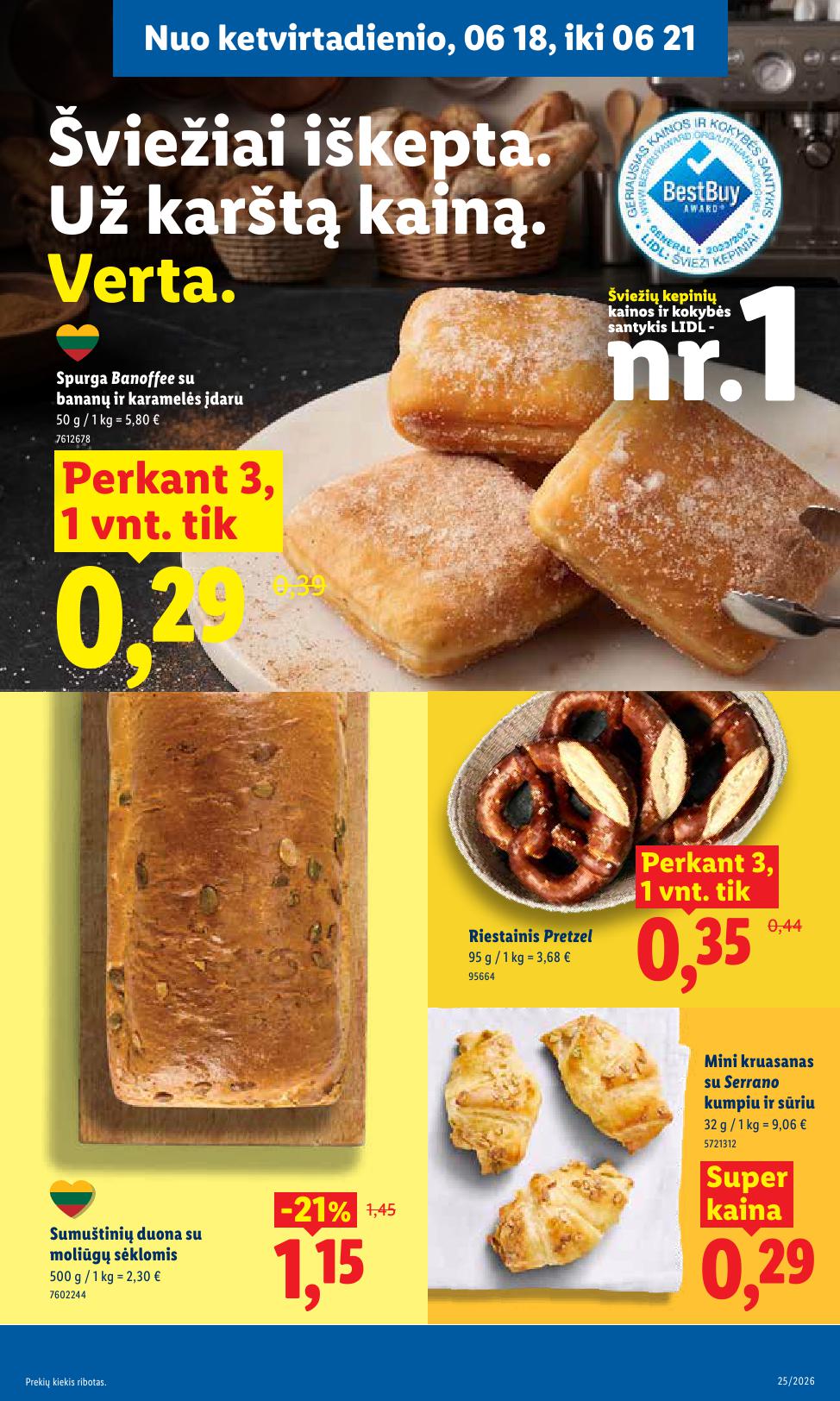 Naujausias LIDL kaininis katalogas 2026.06.15 - 2026.06.21