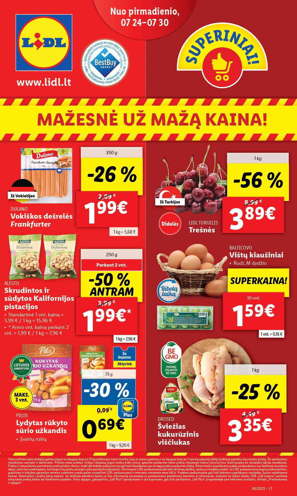 Naujausias LIDL kaininis katalogas 2023.07.24 - 2023.07.30