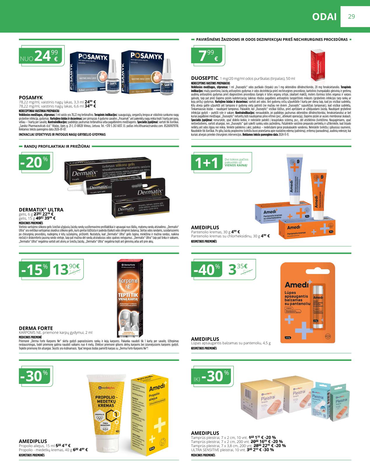 NORFOS vaistinės akcijų ir nuolaidų leidinys 2026.03.01 - 2026.03.31