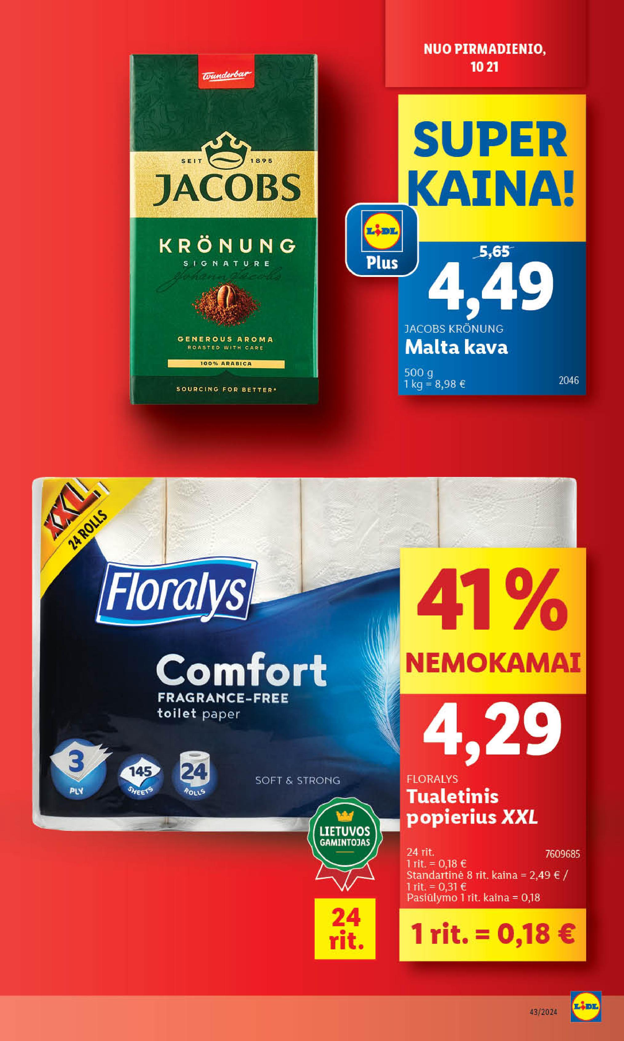 Naujausias LIDL kaininis katalogas 2024.10.21 - 2024.10.27