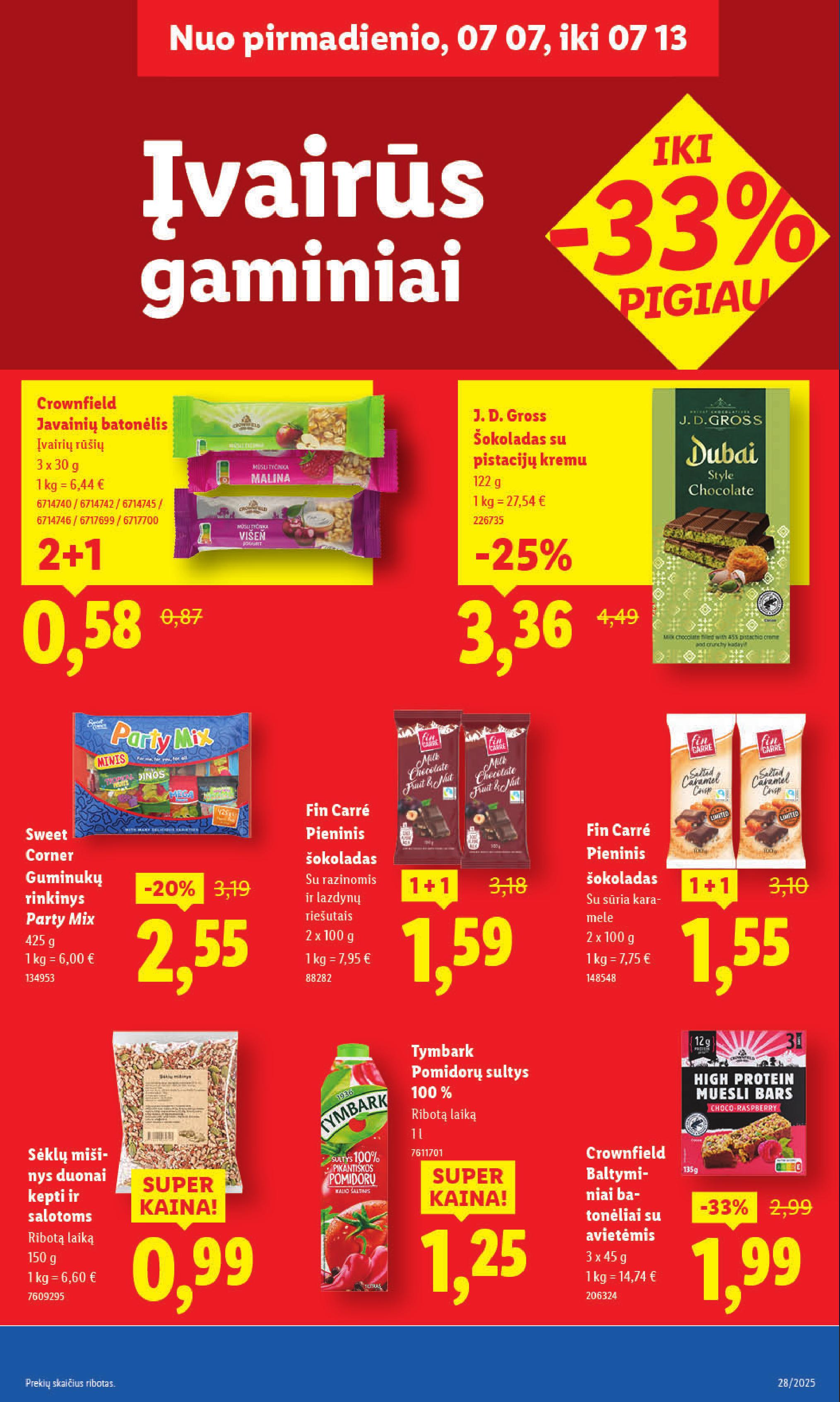 Naujausias LIDL kaininis katalogas 2025.07.07 - 2025.07.13