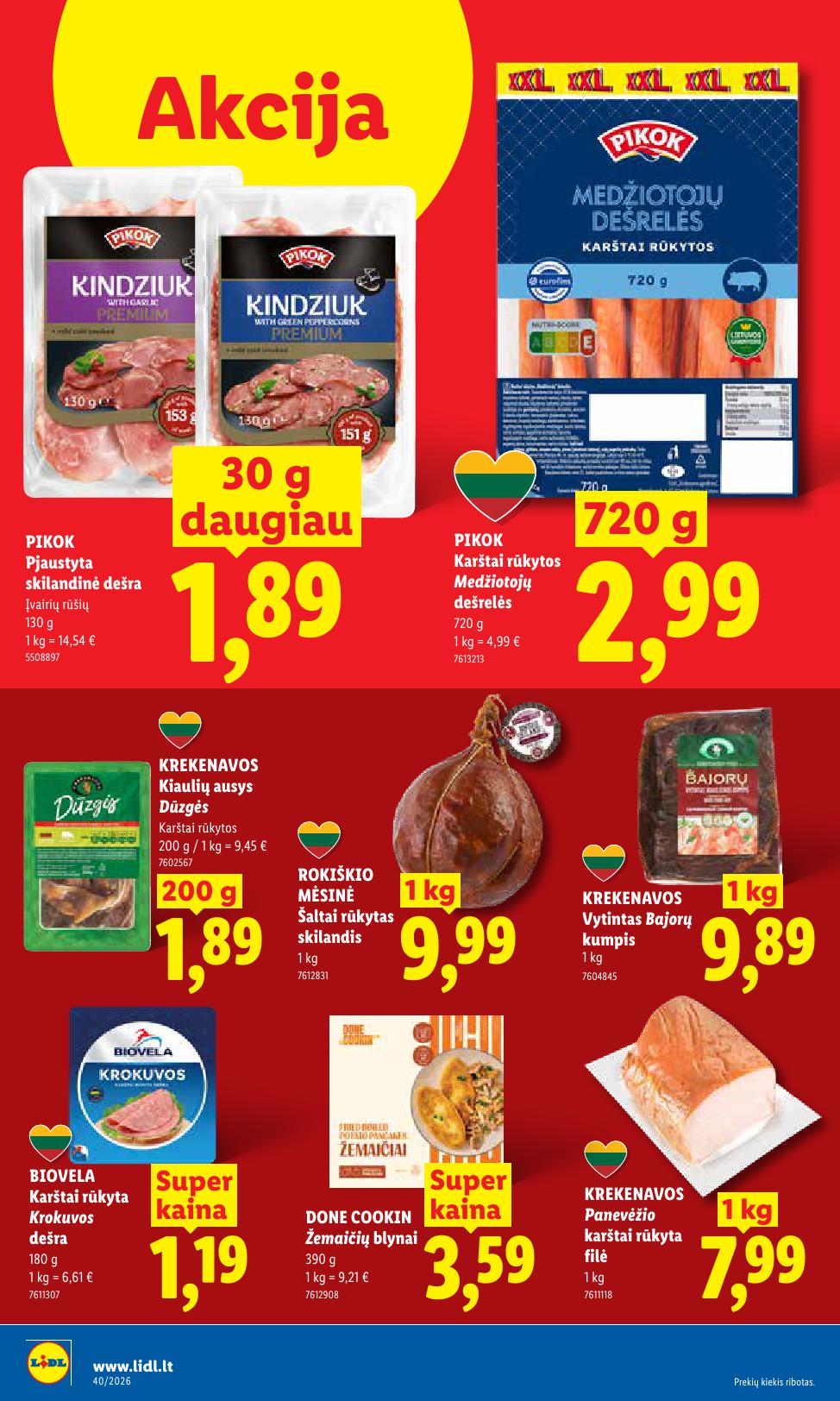 Naujausias LIDL kaininis katalogas 2026.09.28 - 2026.10.04