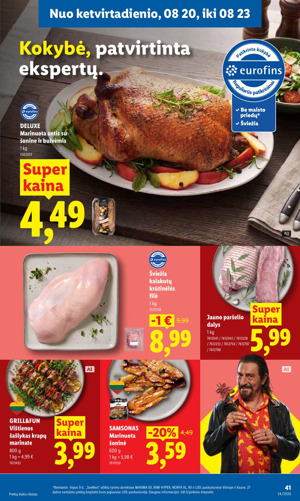 Naujausias LIDL kaininis katalogas 2026.08.17 - 2026.08.23