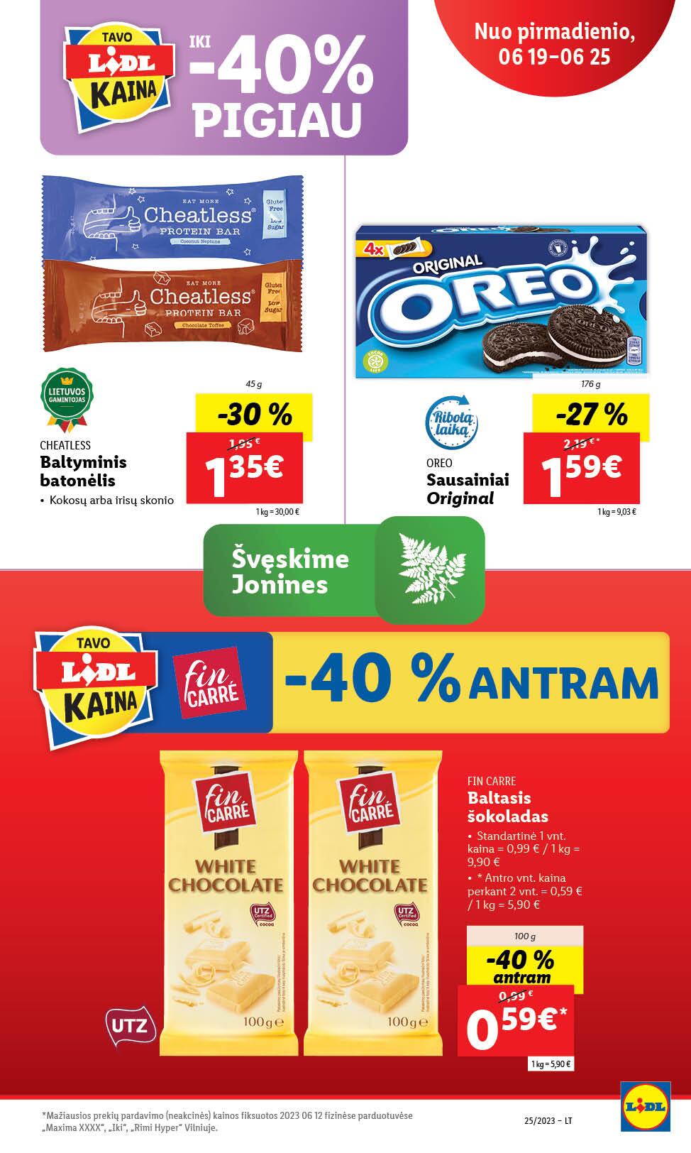 Naujausias LIDL kaininis katalogas 2023.06.19 - 2023.06.25