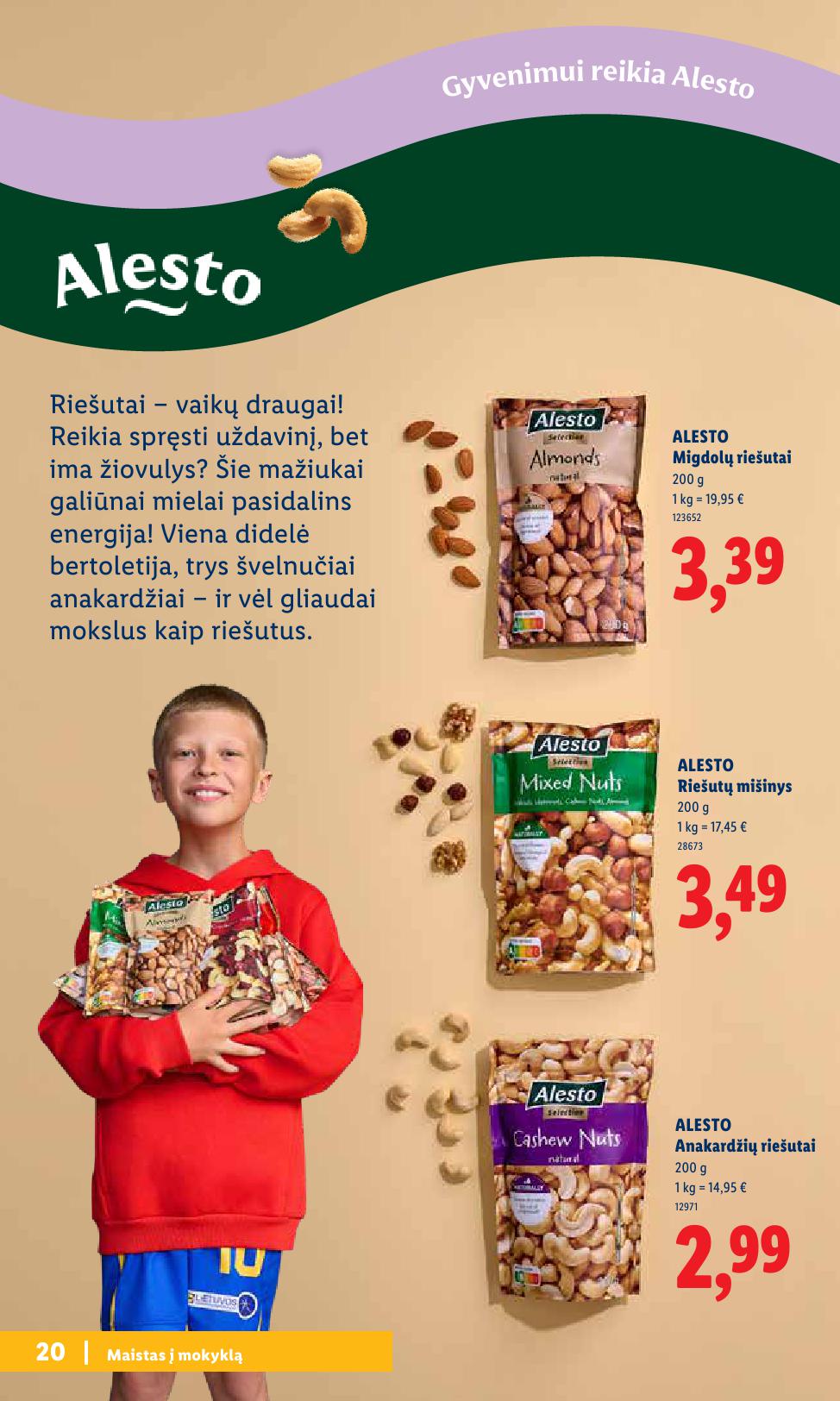 LIDL mokyklinių prekių katalogas "Atgal į mokyklą"