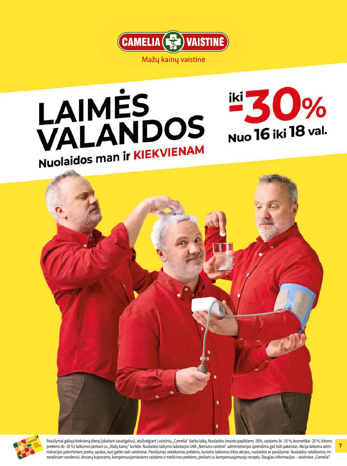 CAMELIA vaistinės akcijų leidinys 2026.07.01 - 2026.07.31