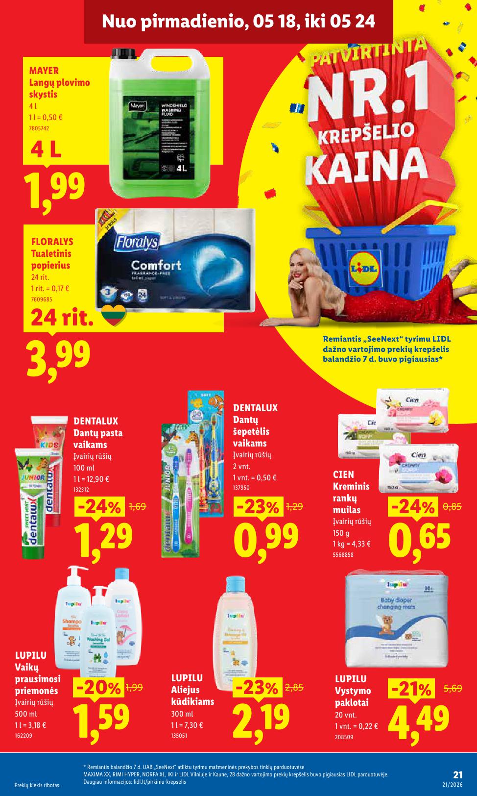 Naujausias LIDL kaininis katalogas 2026.05.18 - 2026.05.24