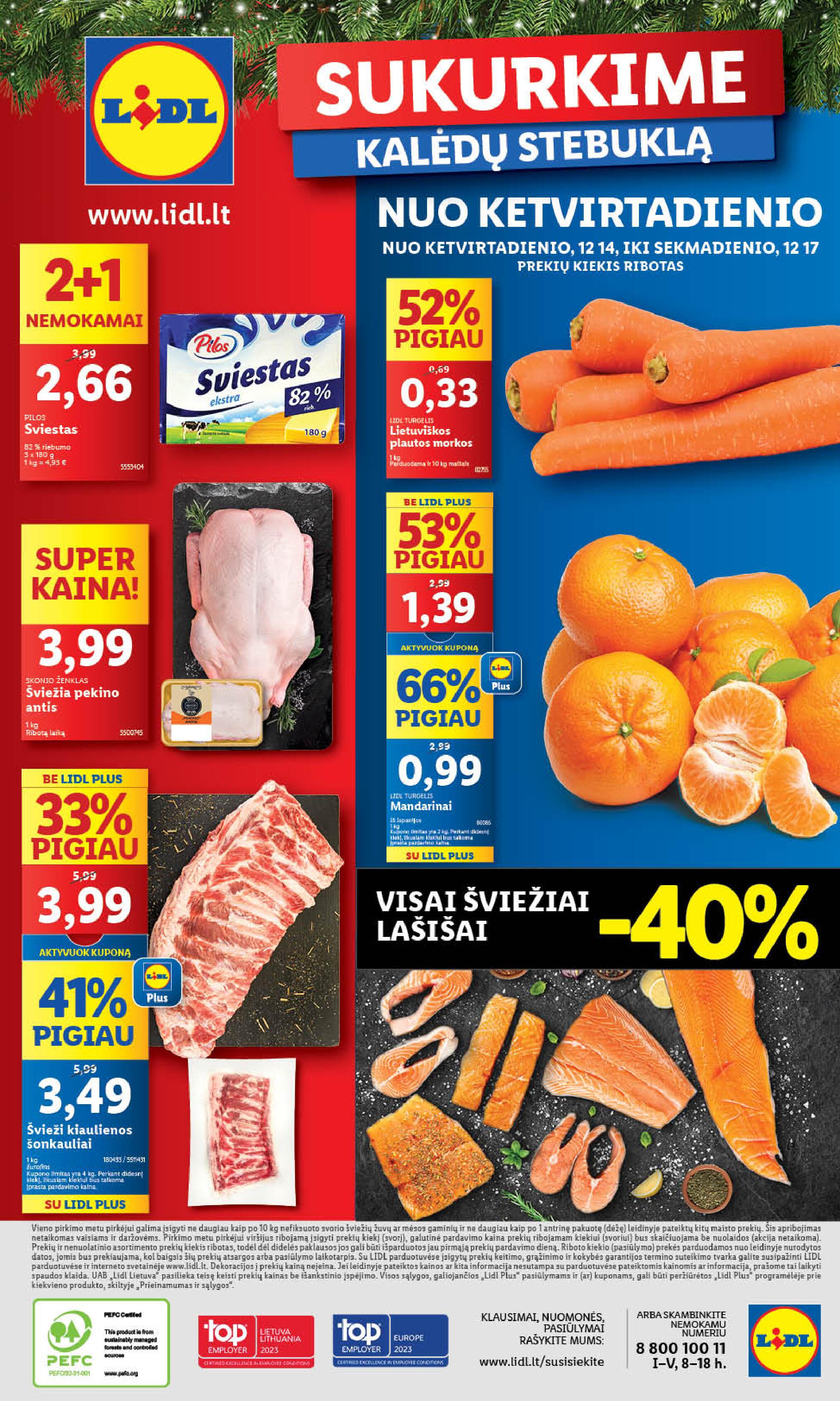 Naujausias LIDL kaininis katalogas 2023.12.11 - 2023.12.17
