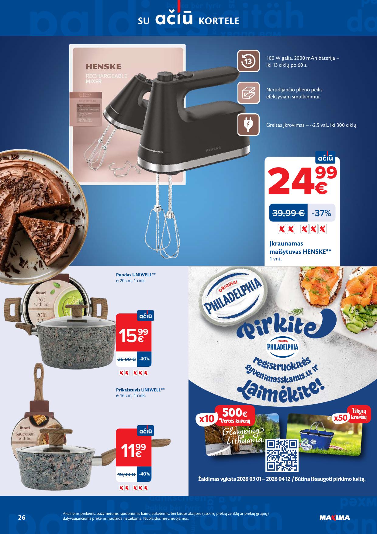 Naujausias MAXIMA kaininis katalogas 2026.03.17 - 2026.03.23
