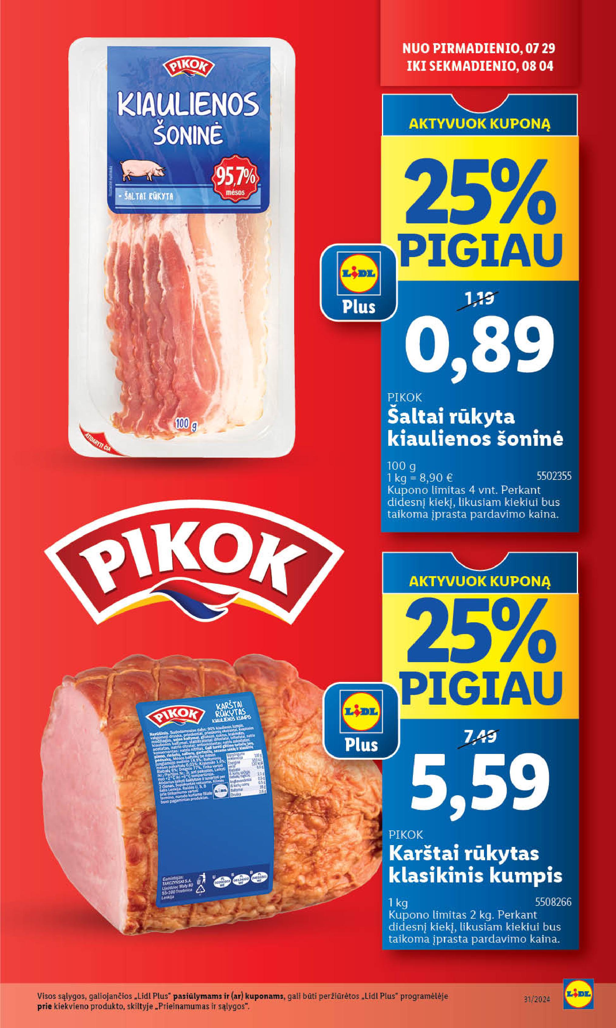 Naujausias LIDL kaininis katalogas 2024.07.29 - 2024.08.04
