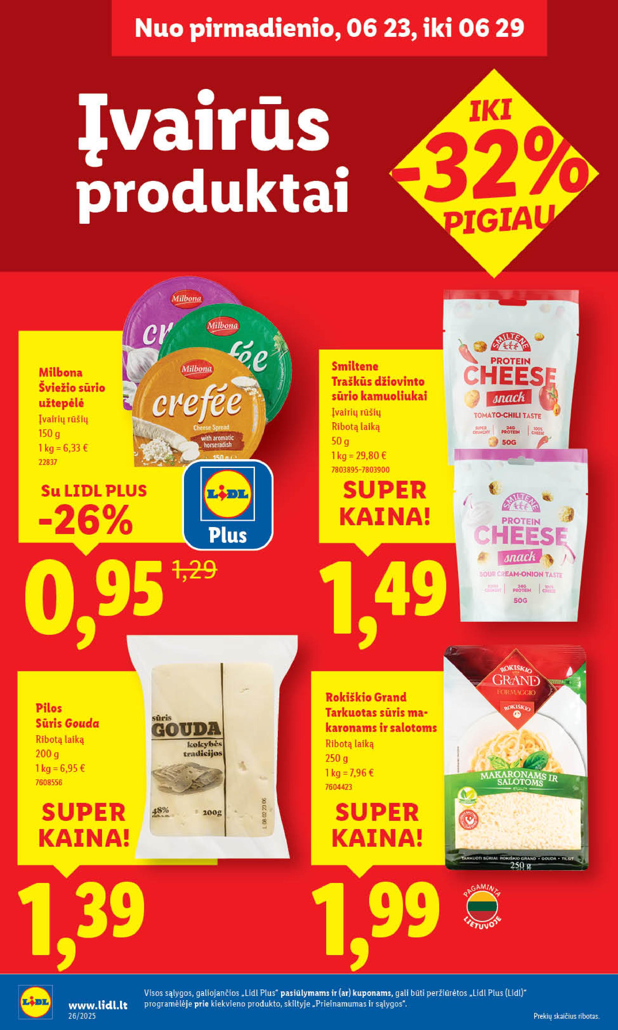Naujausias LIDL kaininis katalogas 2025.06.23 - 2025.06.29