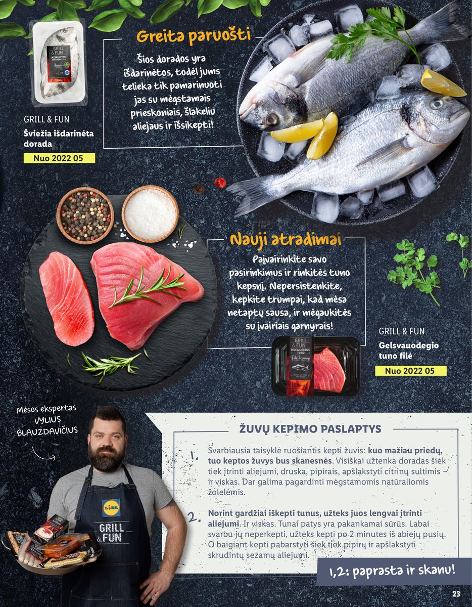 LIDL grilio katalogas "GRILIO ISTORIJOS 2022"
