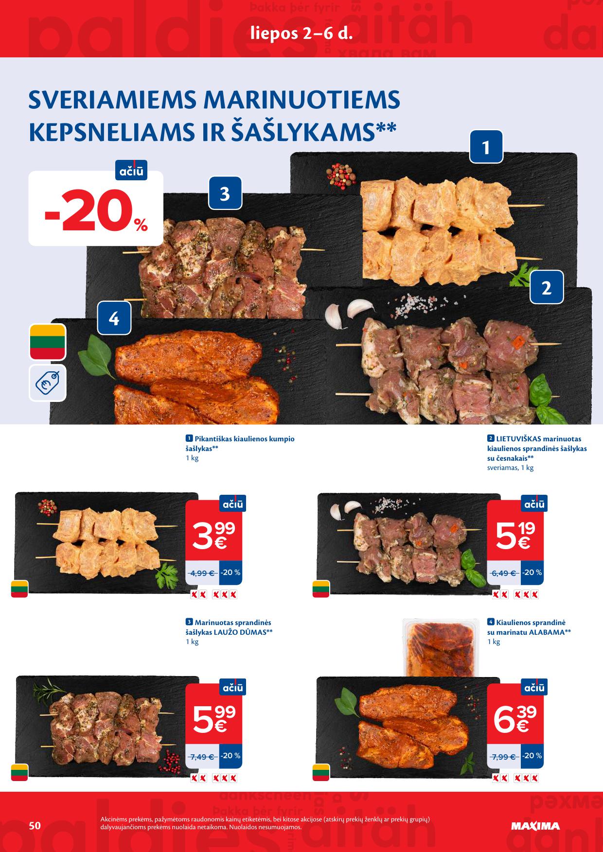 Naujausias MAXIMA kaininis katalogas 2026.06.30 - 2026.07.06