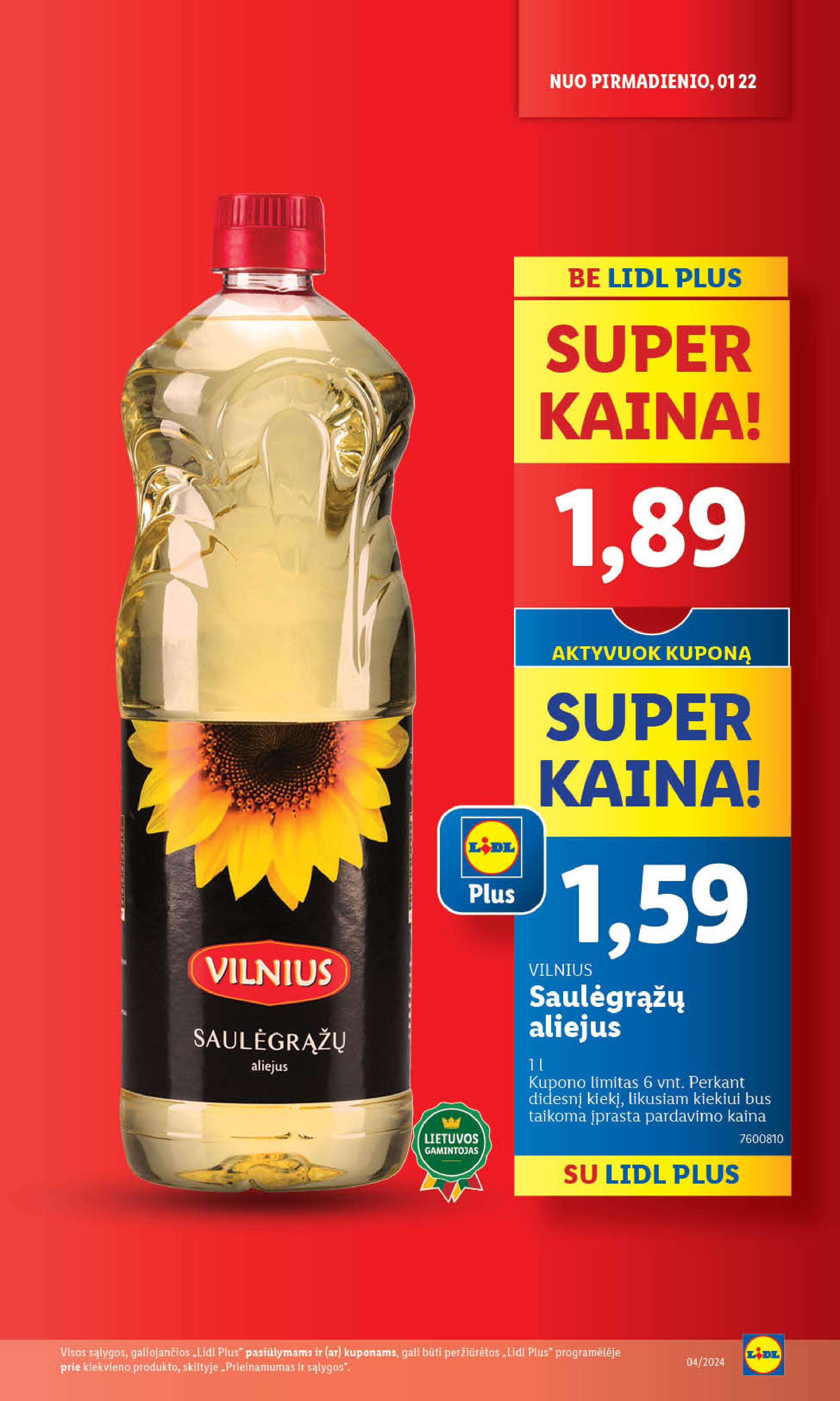 Naujausias LIDL kaininis katalogas 2024.01.22 - 2024.01.28