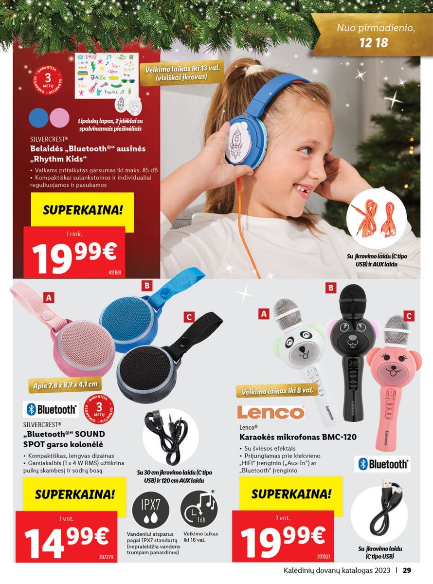 LIDL Kalėdinių dovanų katalogas "Sukurkime Kalėdų stebuklą"