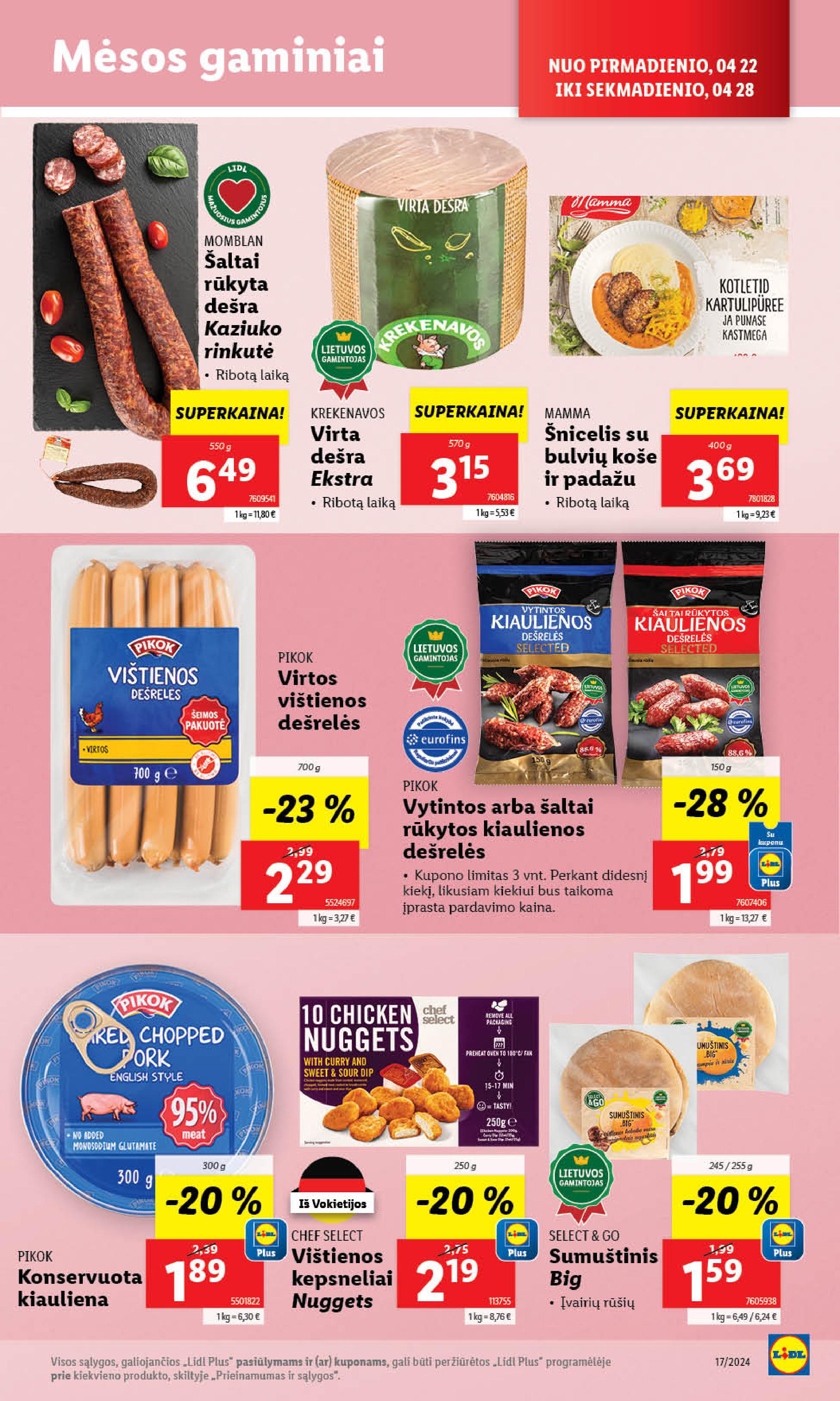 Naujausias LIDL kaininis katalogas 2024.04.22 - 2024.04.28