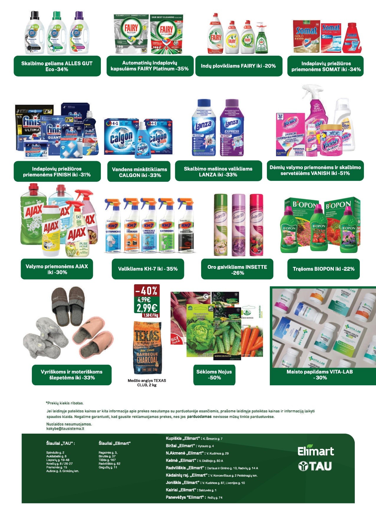 ELIMART TAU akcijų ir nuolaidų leidinys 2026.04.07 - 2026.05.03