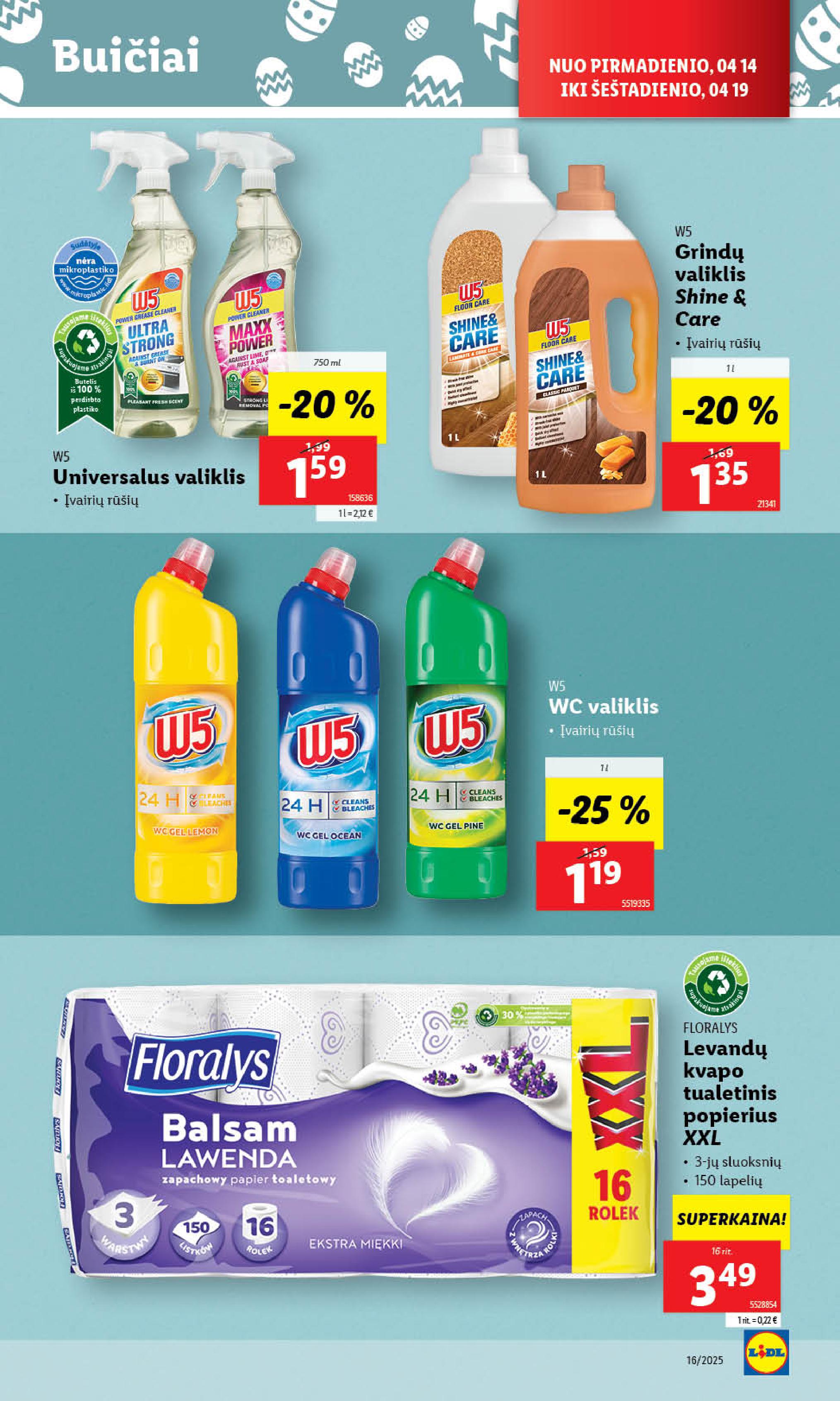 Naujausias LIDL kaininis katalogas 2025.04.14 - 2025.04.19