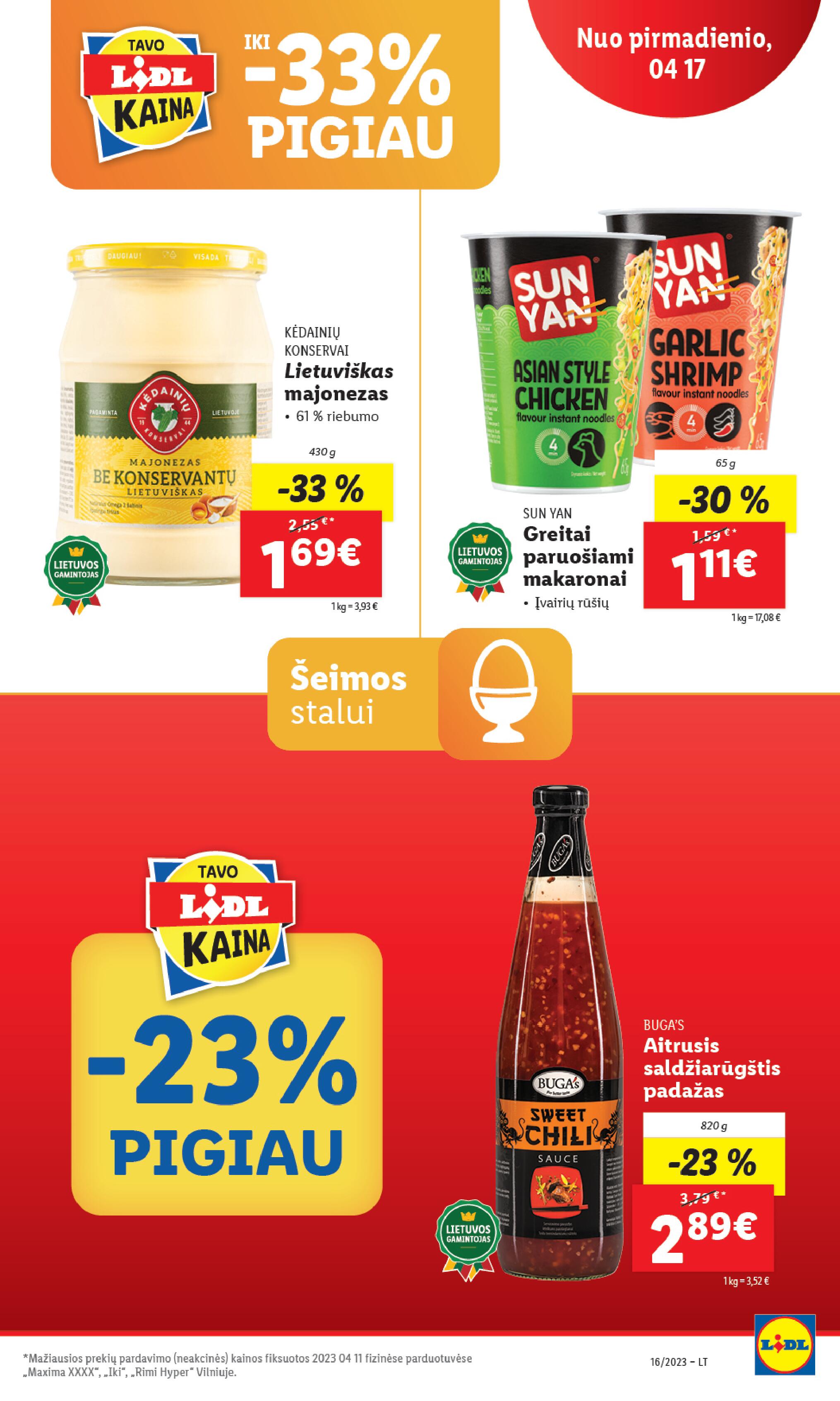 Naujausias LIDL kaininis katalogas 2023.04.17 - 2023.04.23