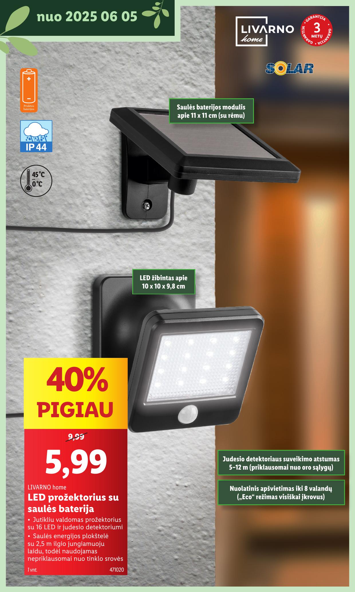 LIDL katalogas "Švenčiame sodą" galioja nuo 2025.05.12