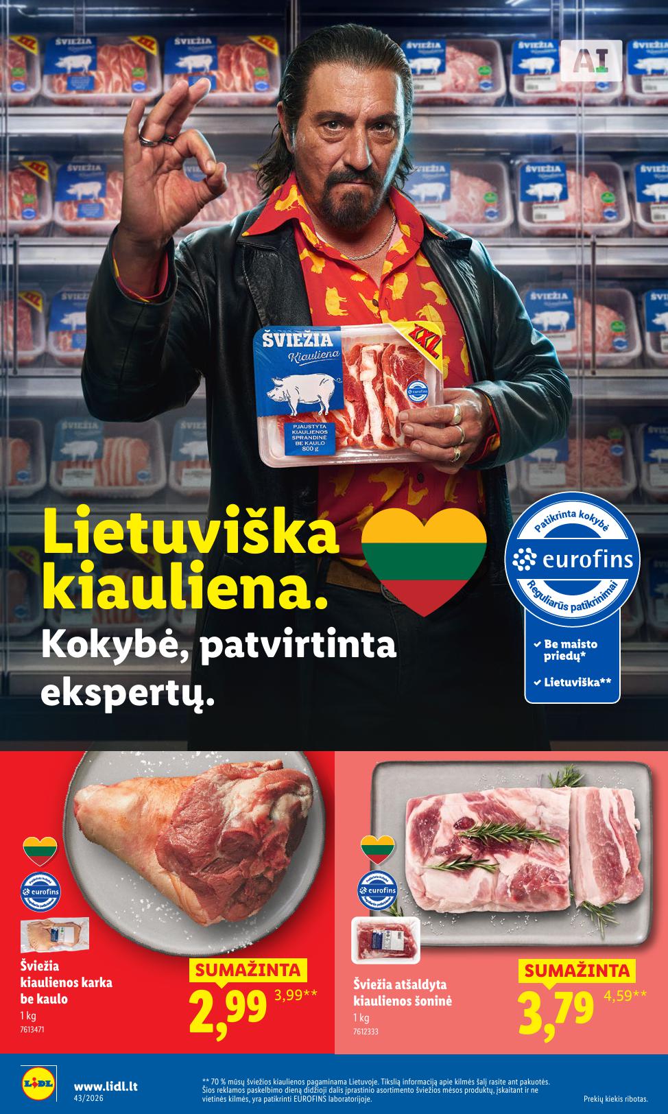 LIDL akcijų ir nuolaidų leidinys 2026.10.19 - 2026.10.25