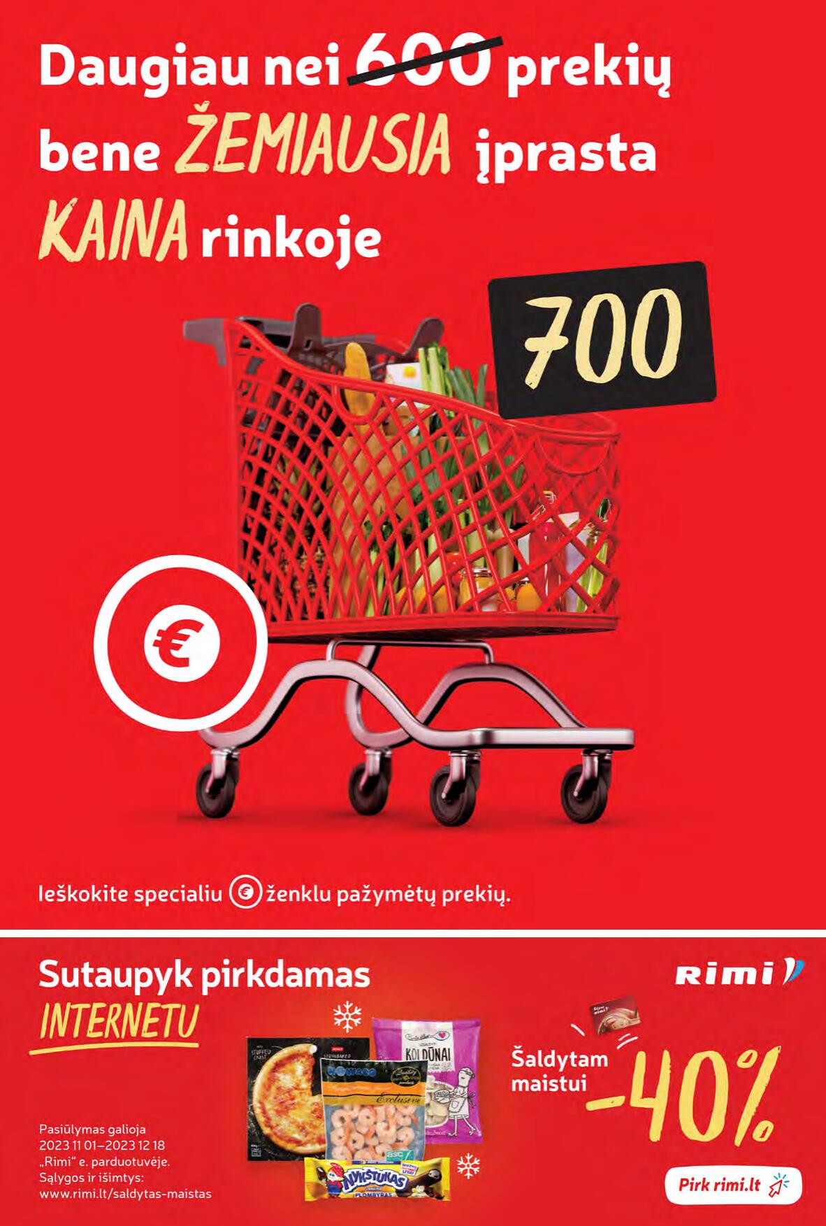 Naujausias RIMI kaininis katalogas 2023.10.31 - 2023.11.06
