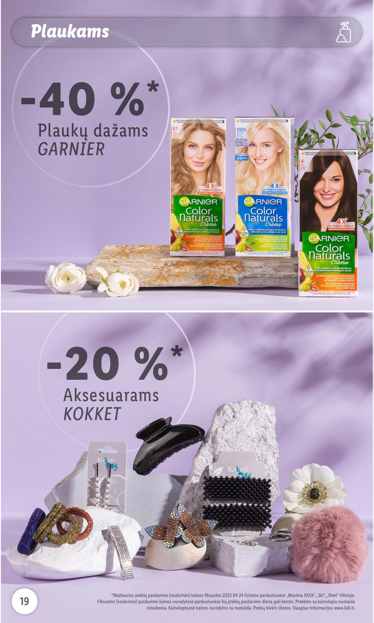 LIDL prekių katalogas "Grožio festivalis" galioja nuo 2023.05.01
