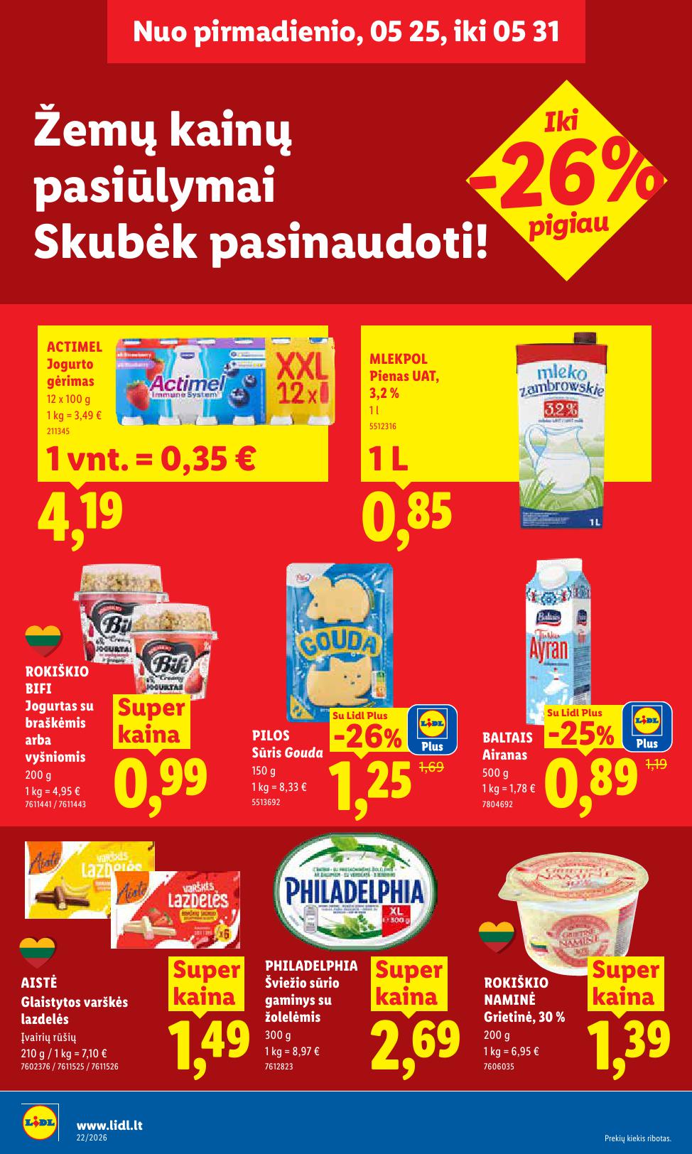 Naujausias LIDL kaininis katalogas 2026.05.25 - 2026.05.31