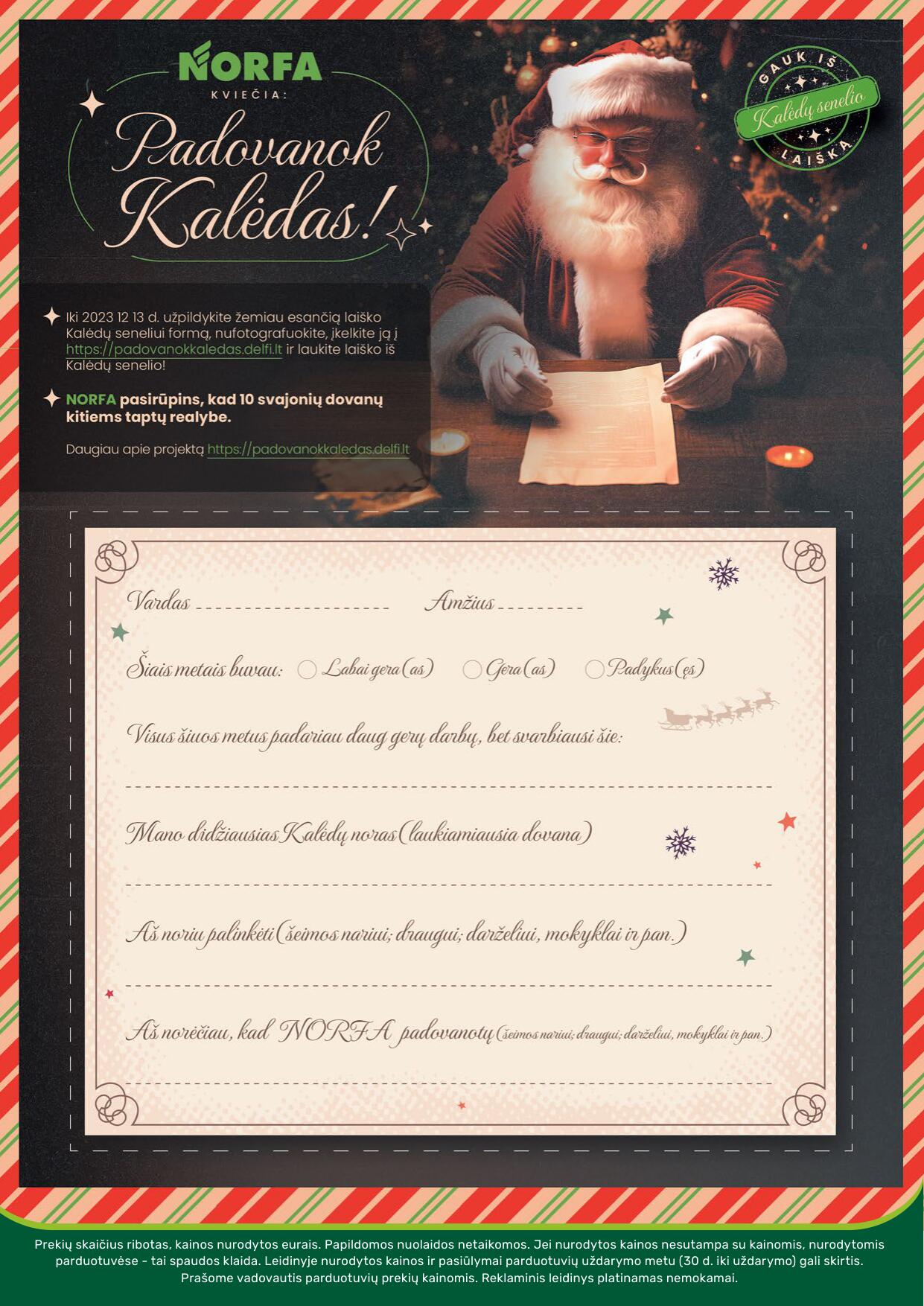 Naujausias NORFA kaininis katalogas 2023.11.16 - 2023.11.29