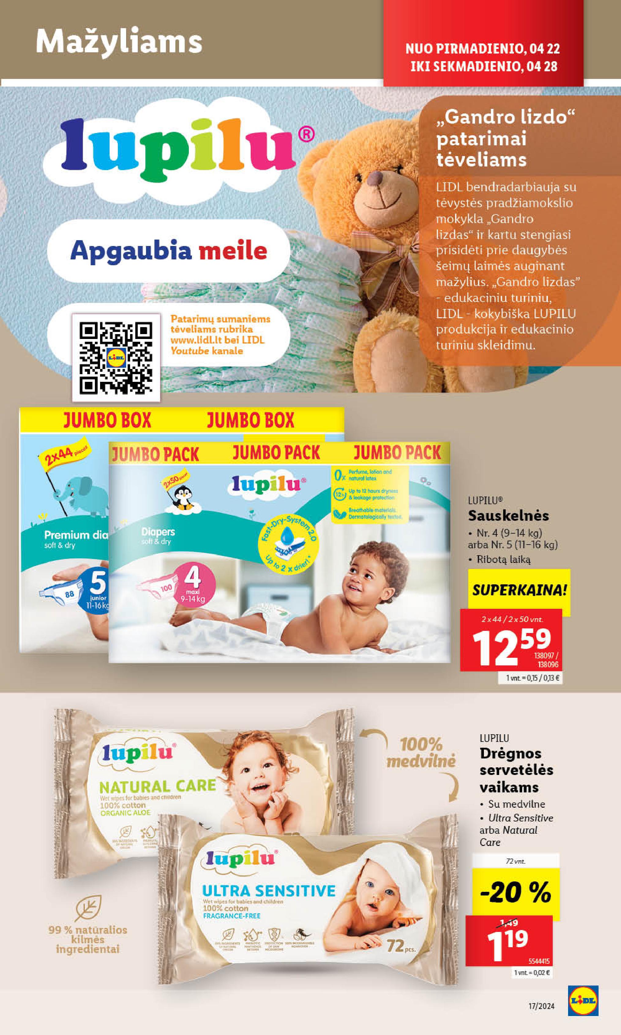 Naujausias LIDL kaininis katalogas 2024.04.22 - 2024.04.28