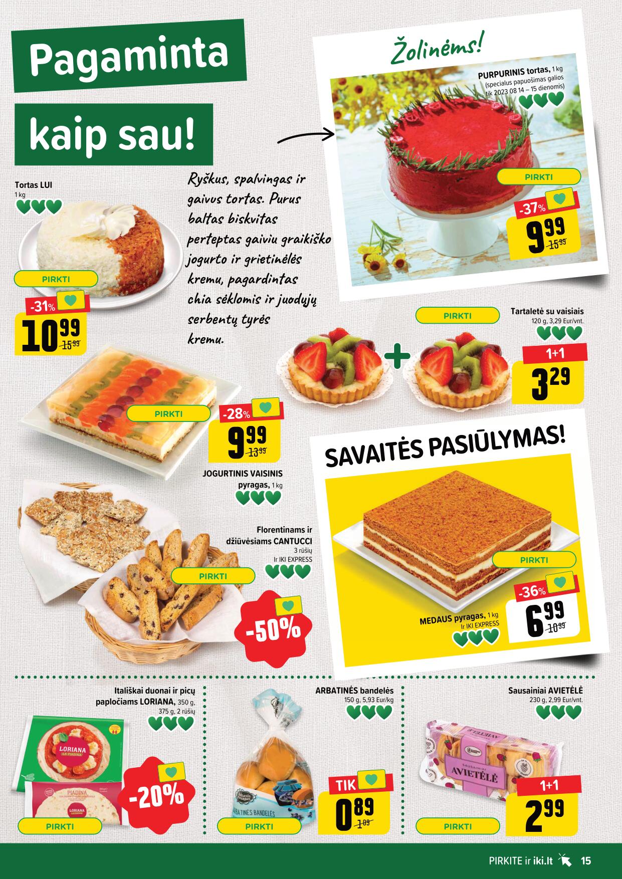 Naujausias IKI kaininis katalogas 2023.08.14 - 2023.08.20