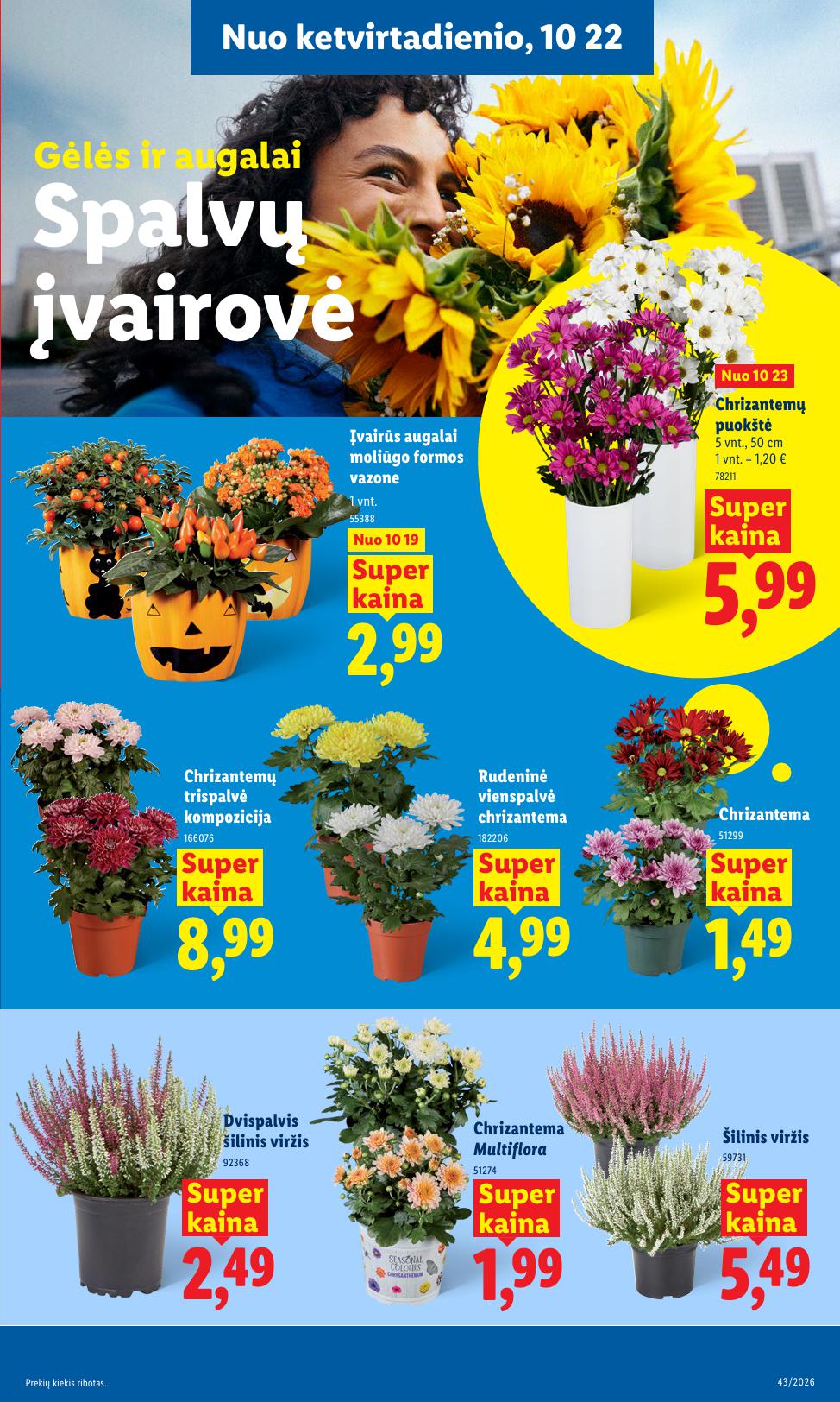 LIDL akcijų ir nuolaidų leidinys 2026.10.19 - 2026.10.25