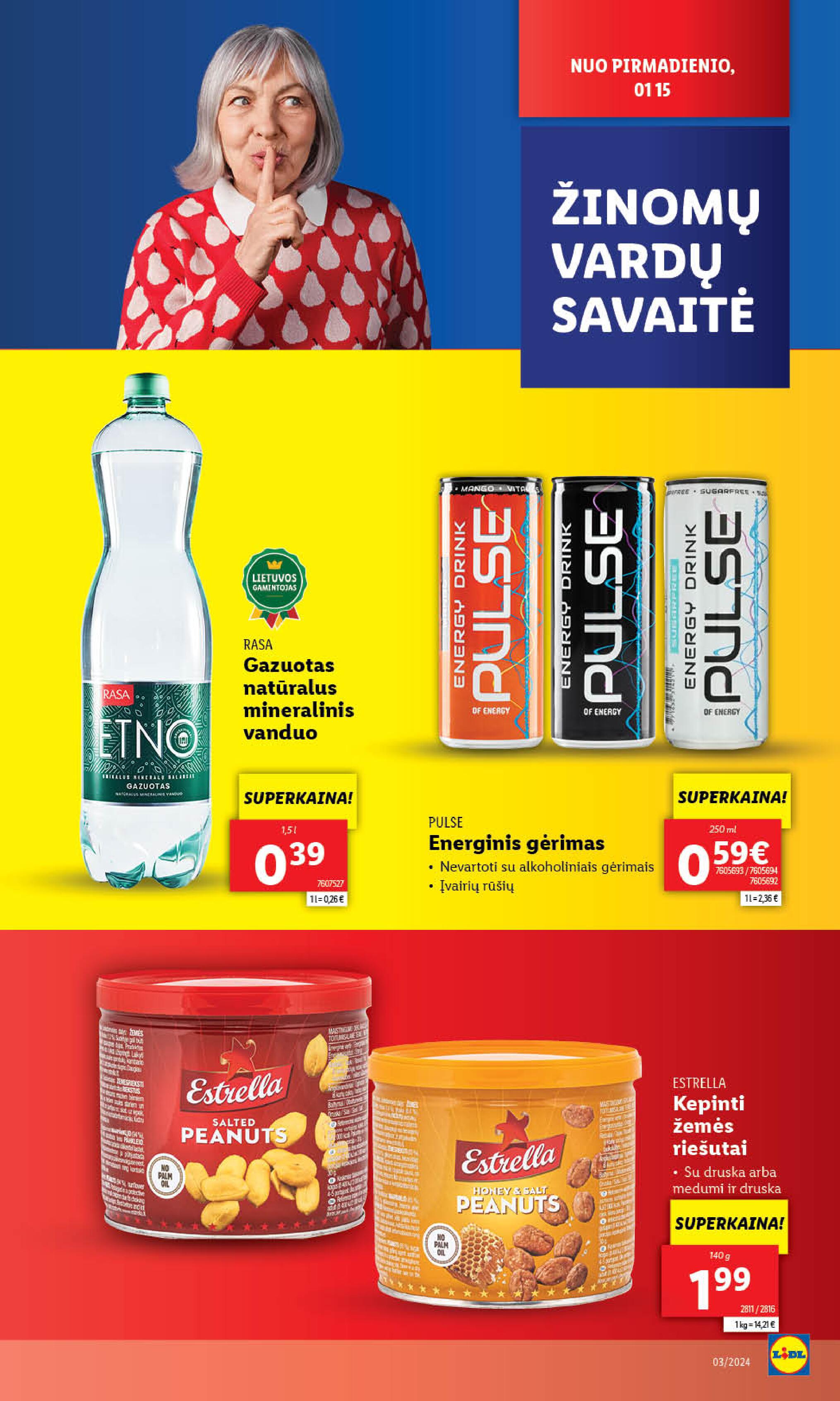 Naujausias LIDL kaininis katalogas 2024.01.15 - 2024.01.21