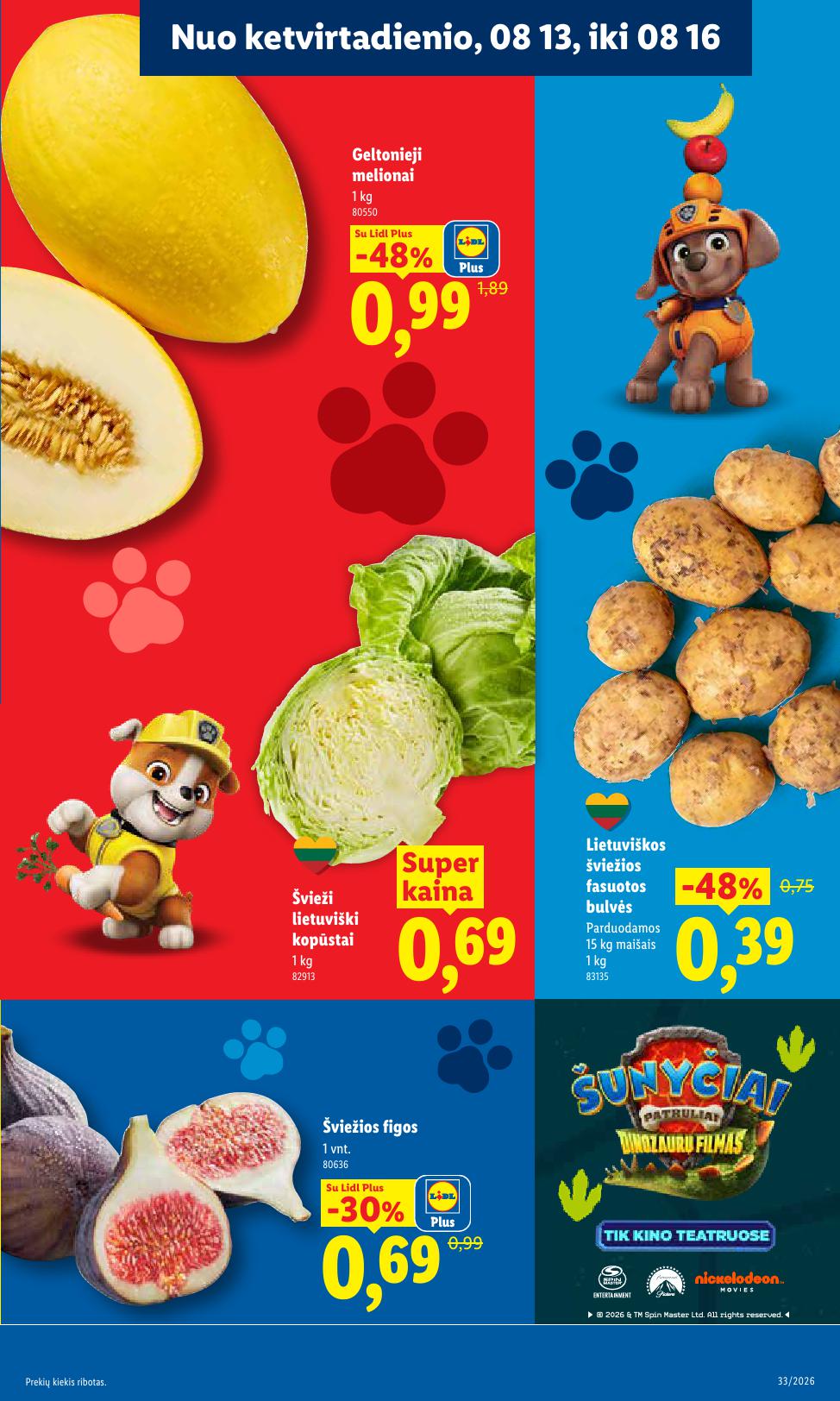 Naujausias LIDL kaininis katalogas 2026.08.10 - 2026.08.16